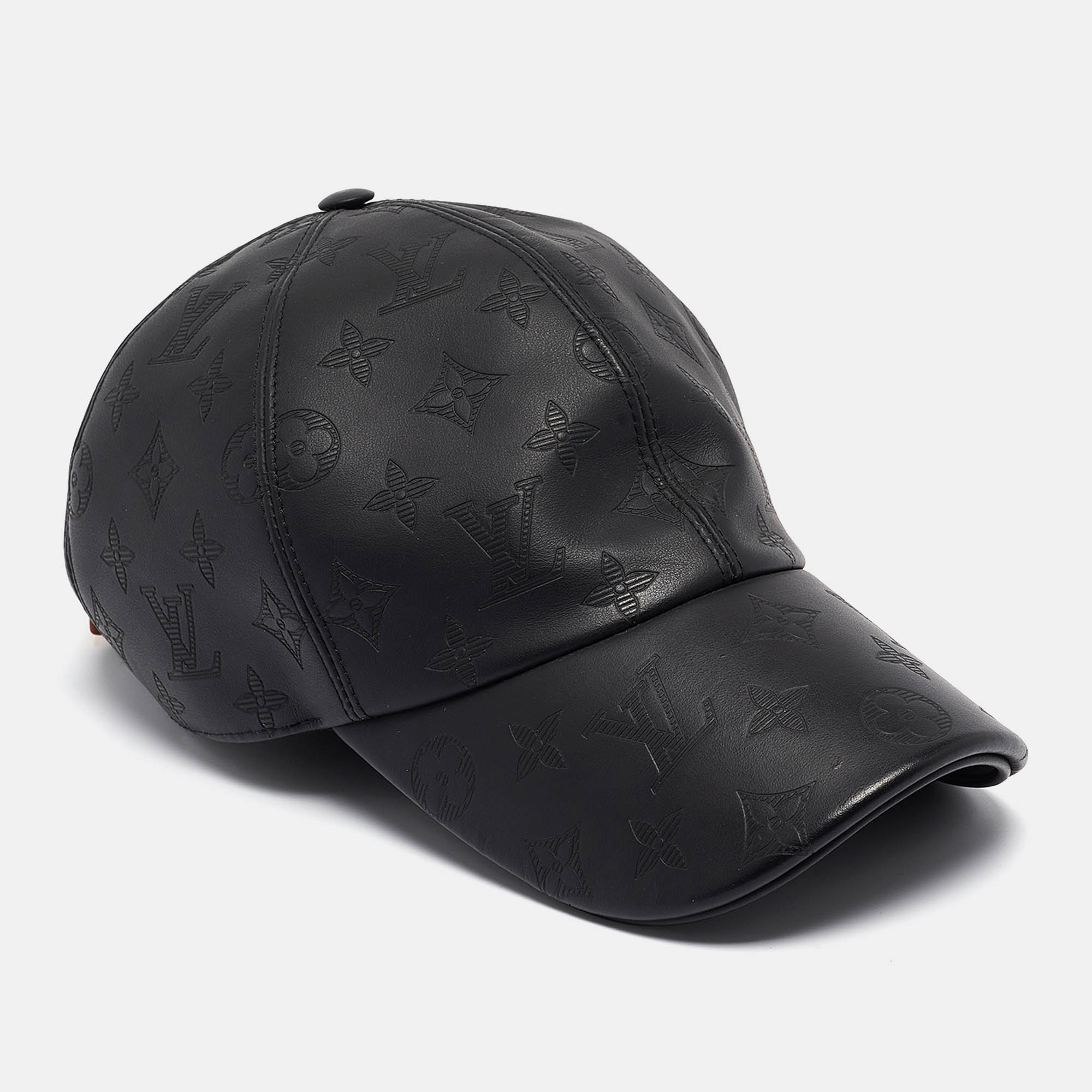 

Louis Vuitton Black Monogram Shadow Leather Cap