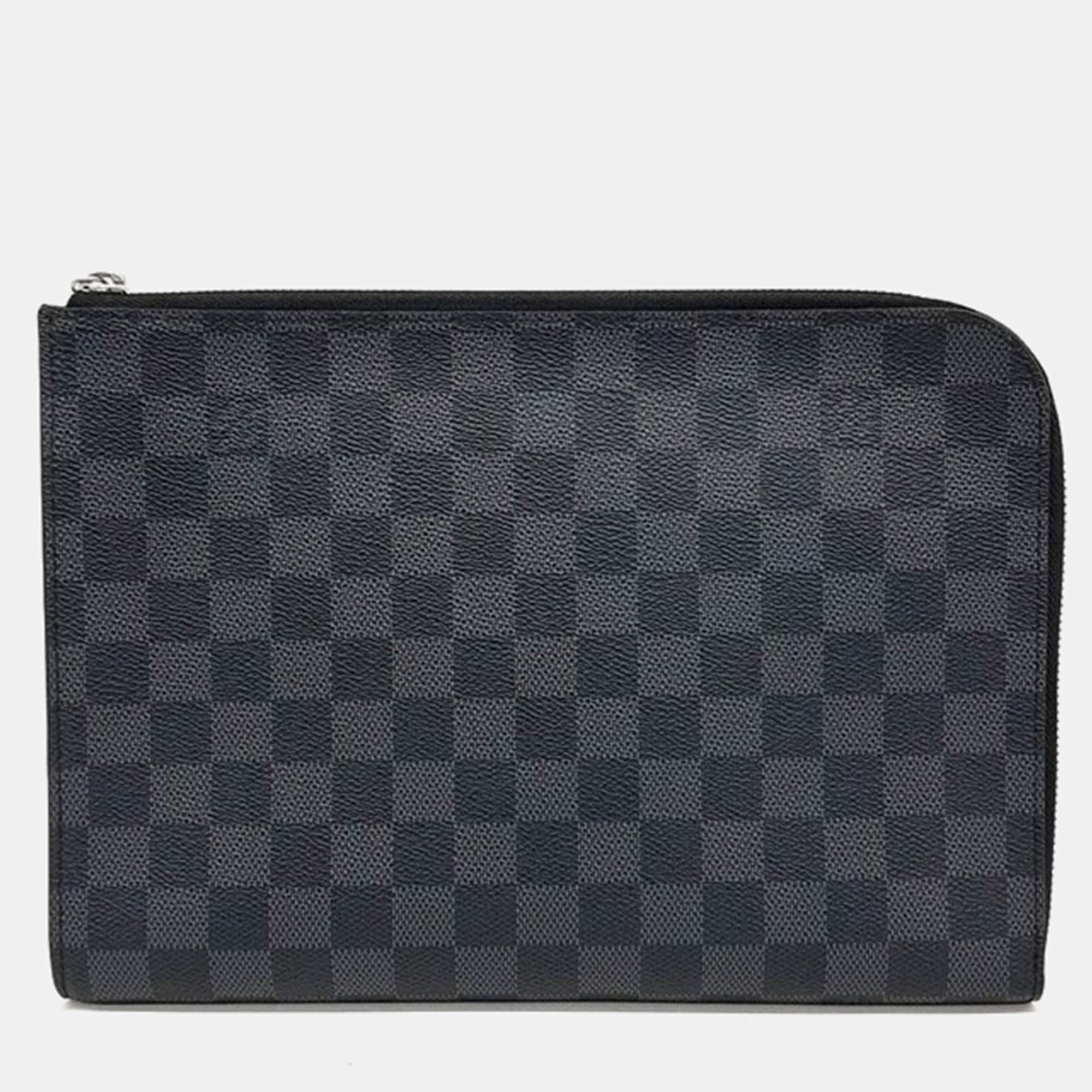 

Louis Vuitton Graphite Pochette Jour PM Bag, Black