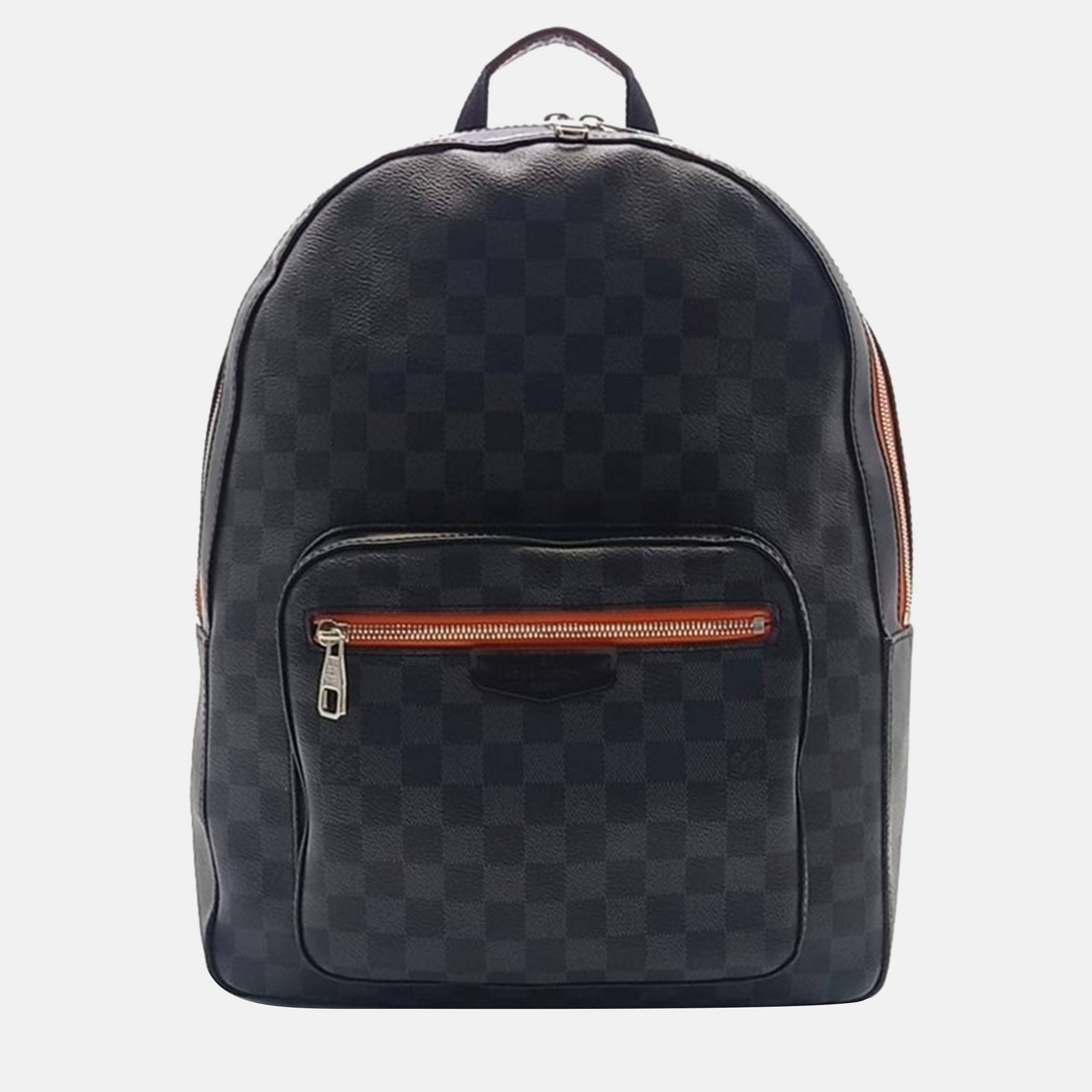 Pre-owned Louis Vuitton Graphite Josh Backpack In Black