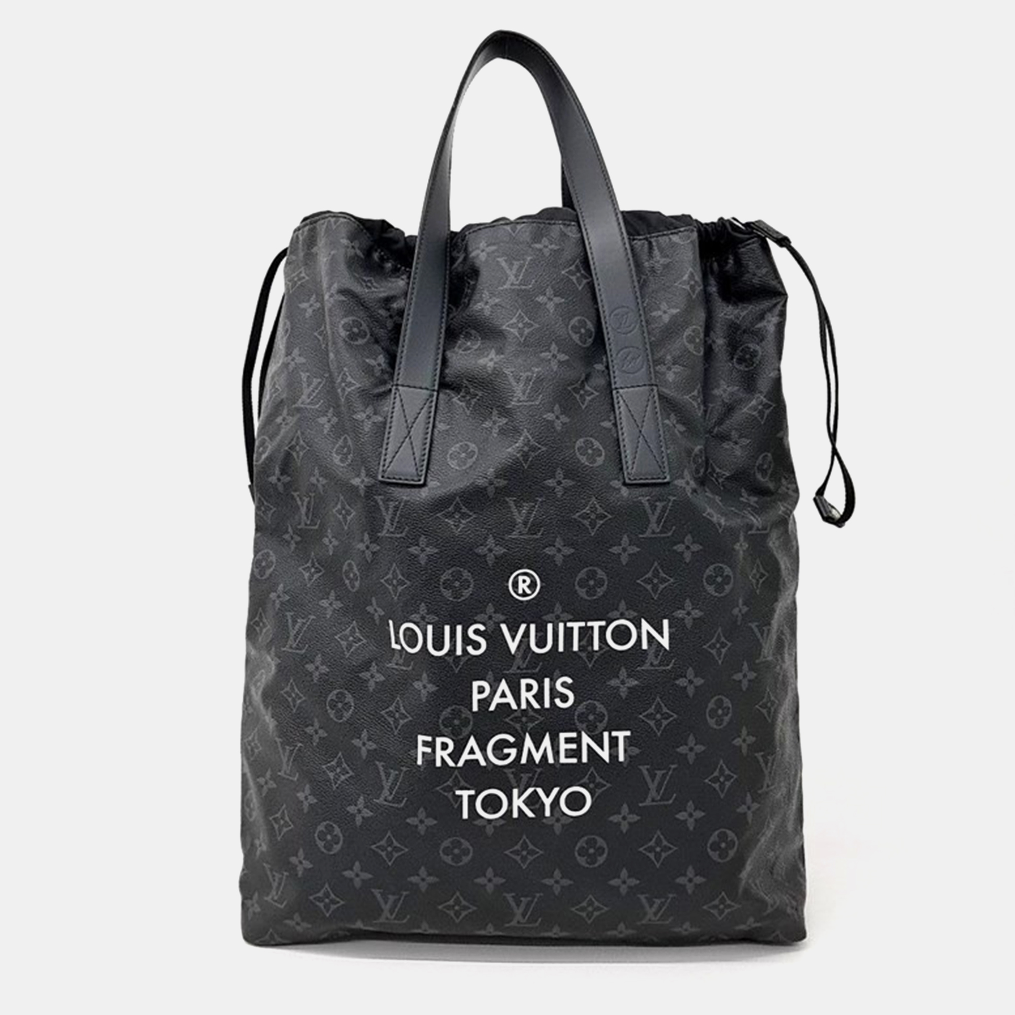 Pre-owned Louis Vuitton X Fragment Eclipse Canvas Bag In Black