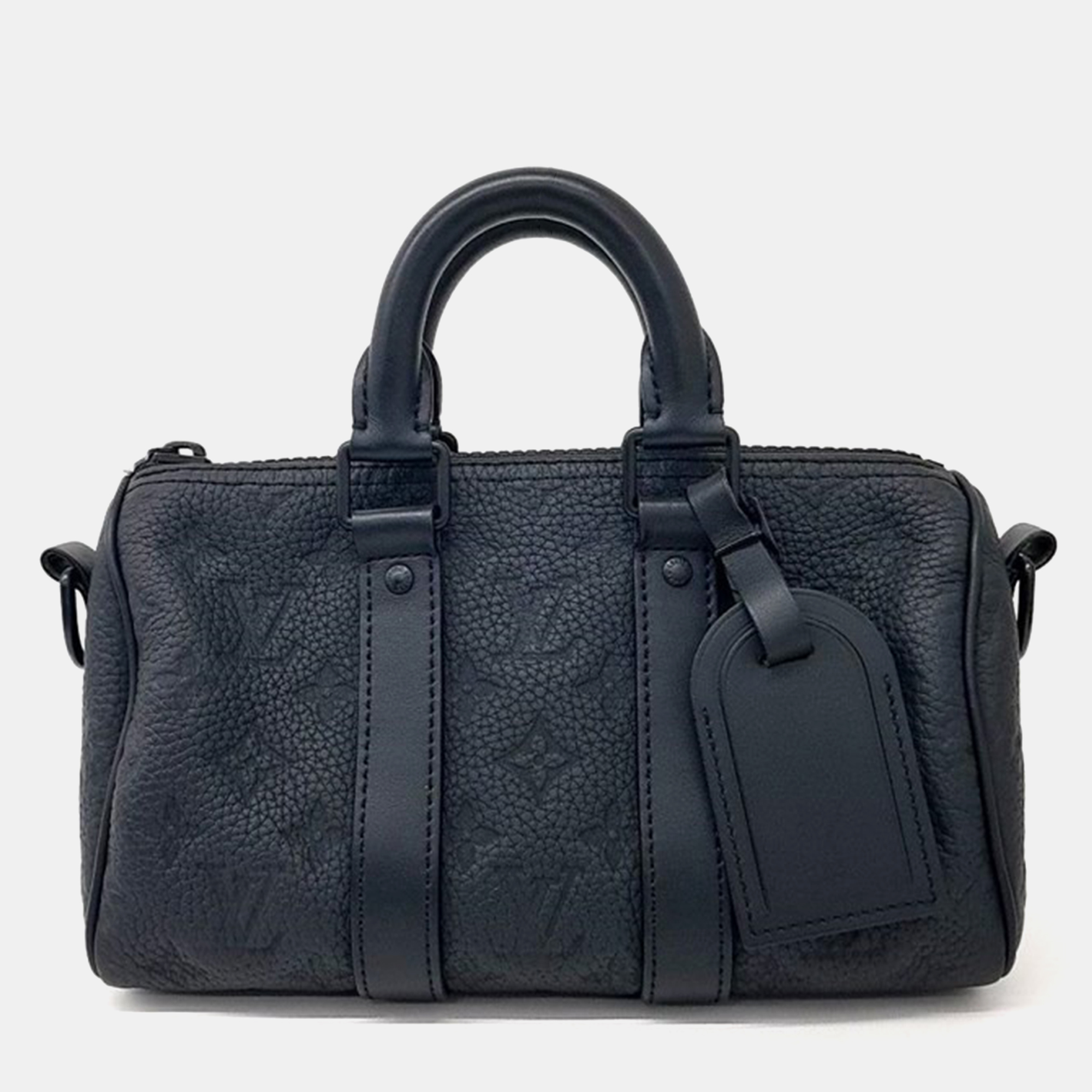 Pre-owned Louis Vuitton Bandouliere Keepall 25 In Black