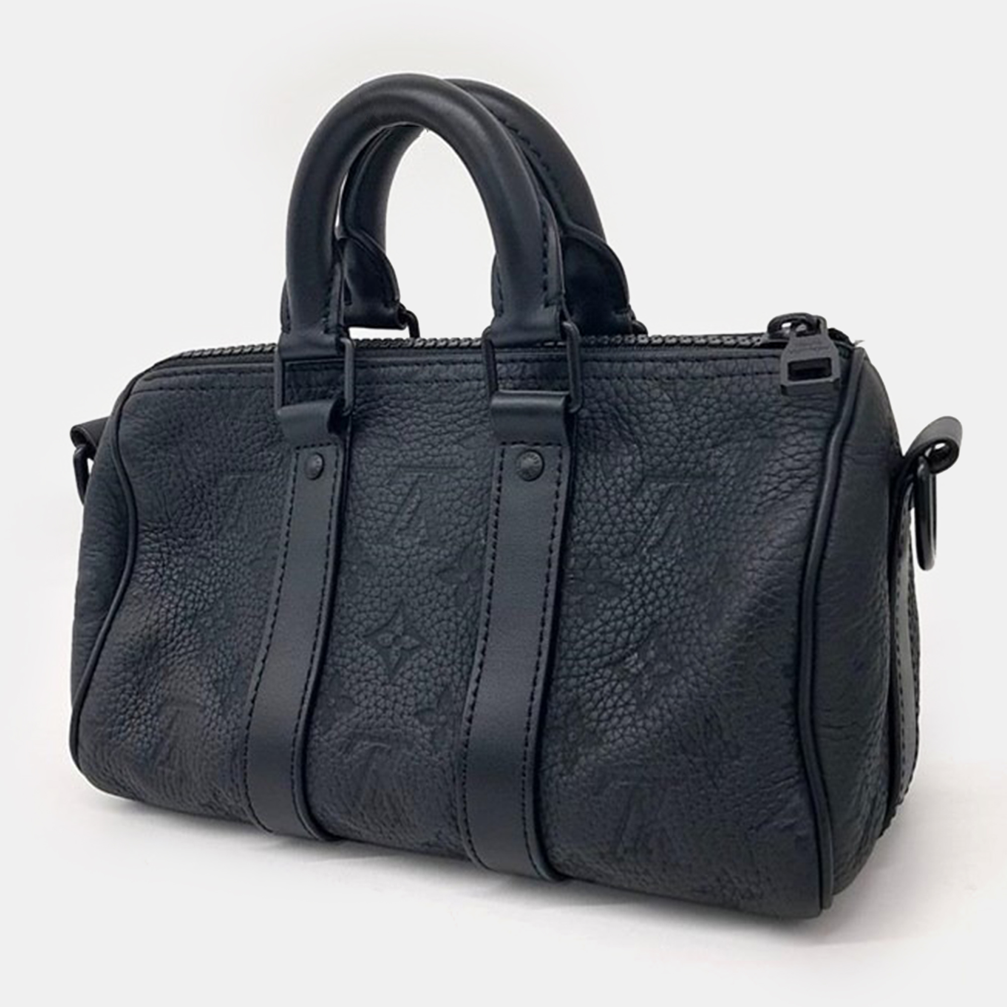 Louis Vuitton Black Monogram Empriente Bandoulière Keepall 25 Bag 