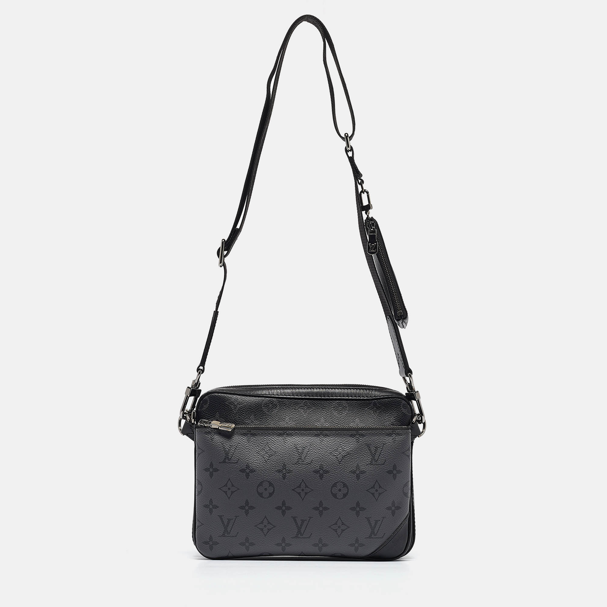 

Louis Vuitton Monogram Eclipse Canvas Trio Messenger Bag, Black