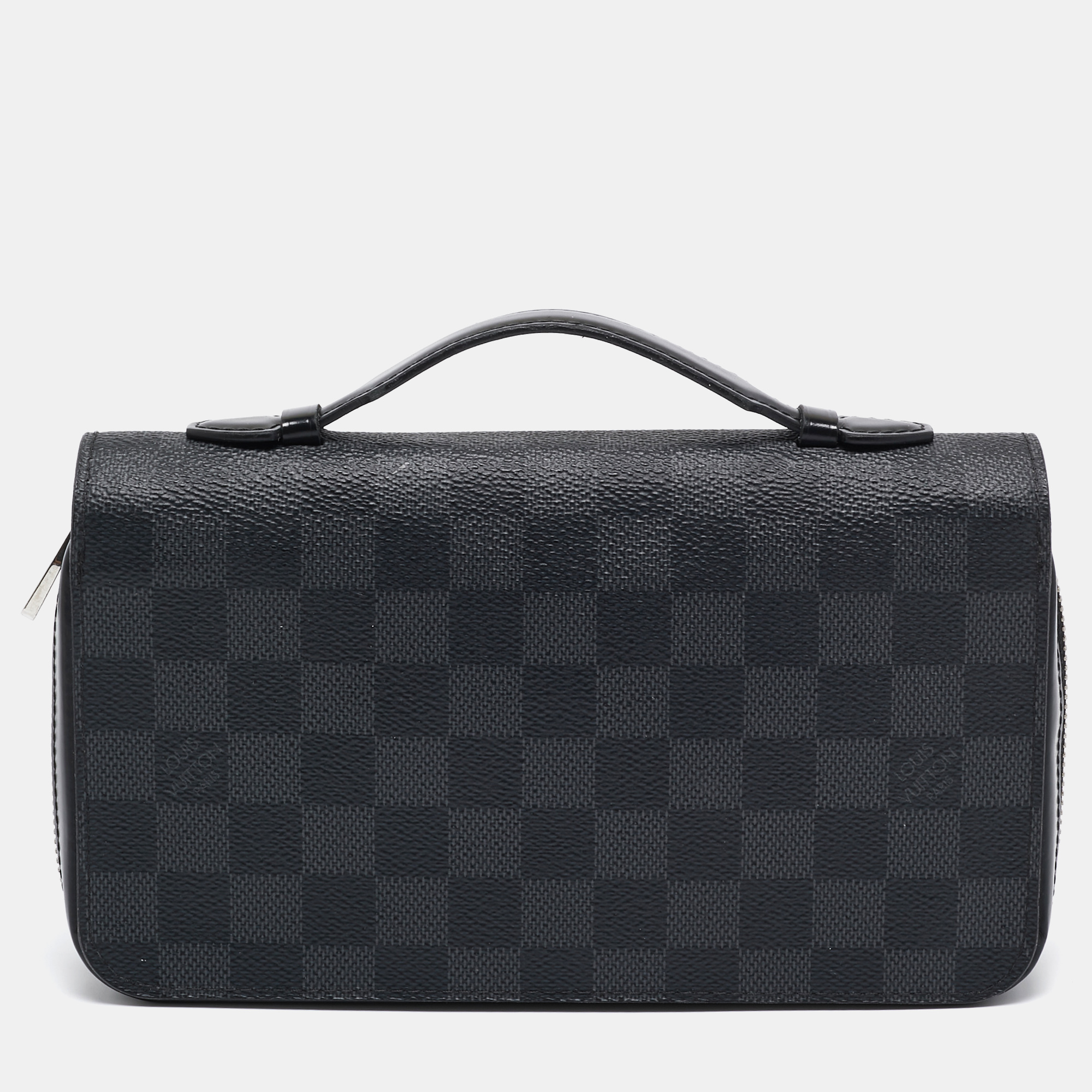 

Louis Vuitton Damier Graphite Canvas Zippy  Wallet, Black