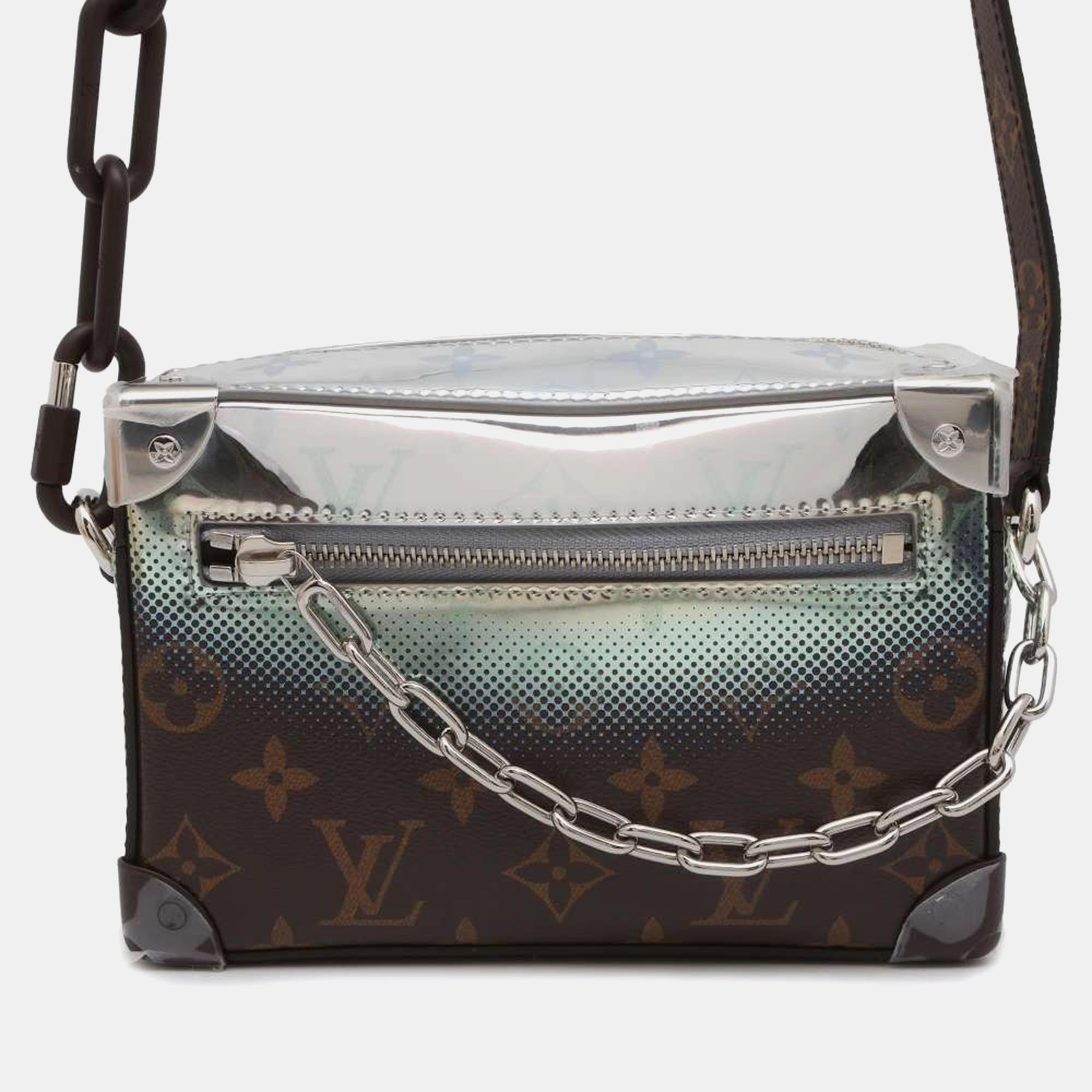 

Louis Vuitton Metallic Silver/Brown Mini Soft Trunk Shoulder Bag