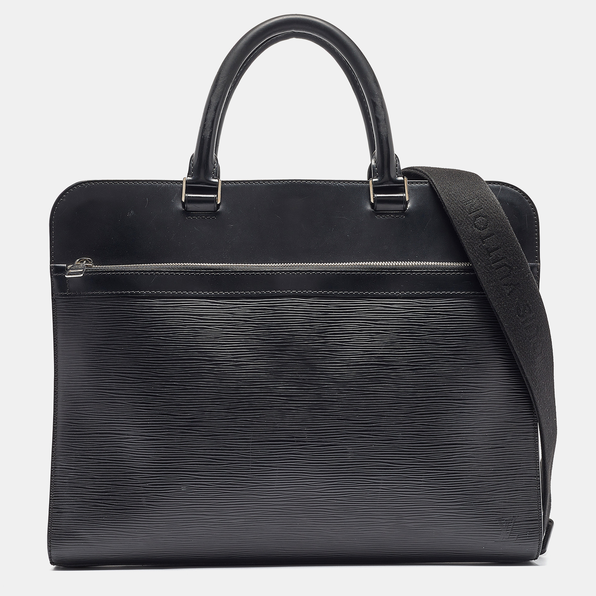 

Louis Vuitton Black Epi Leather Bassano GM Briefcase