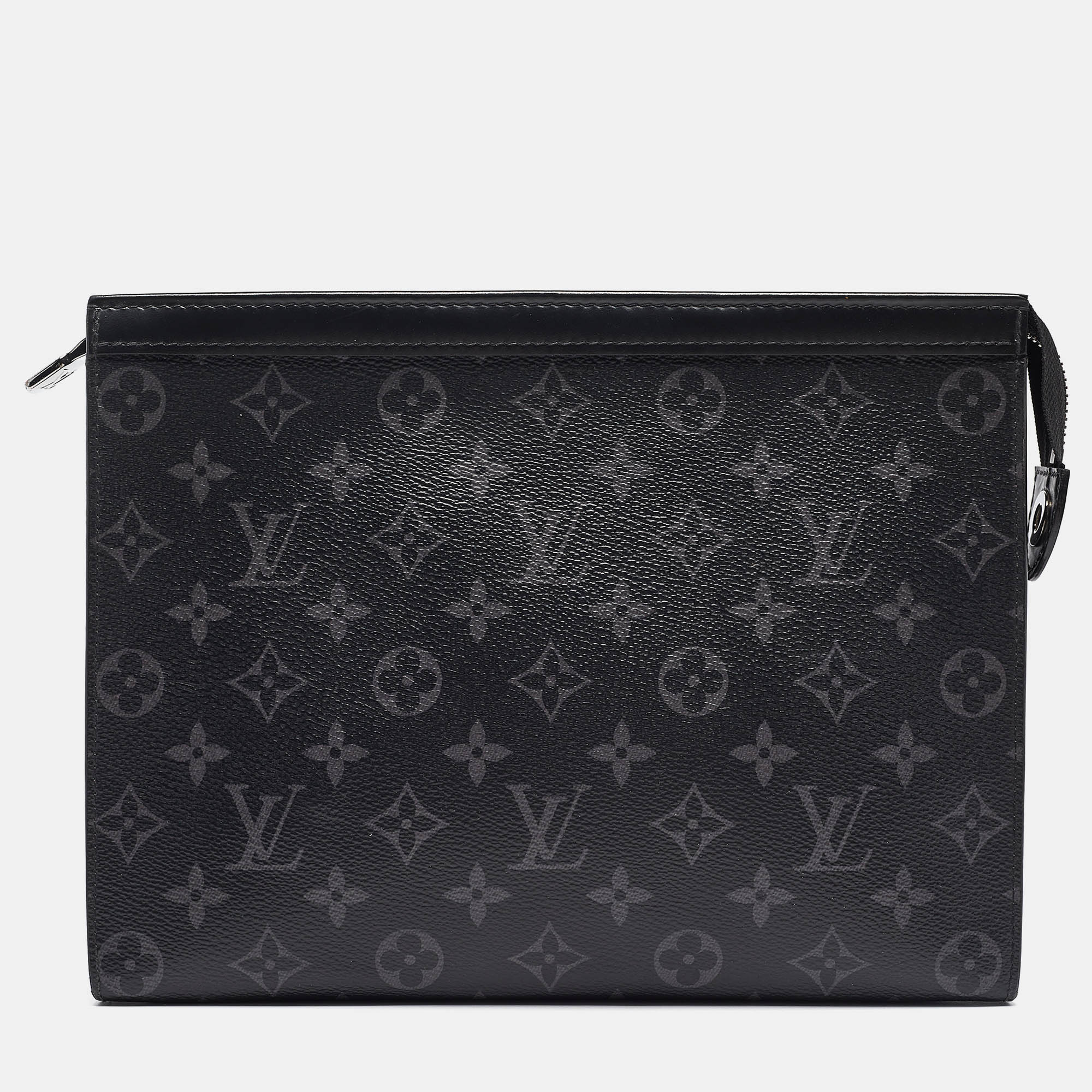 

Louis Vuitton Monogram Eclipse Canvas Pochette Voyage MM, Black