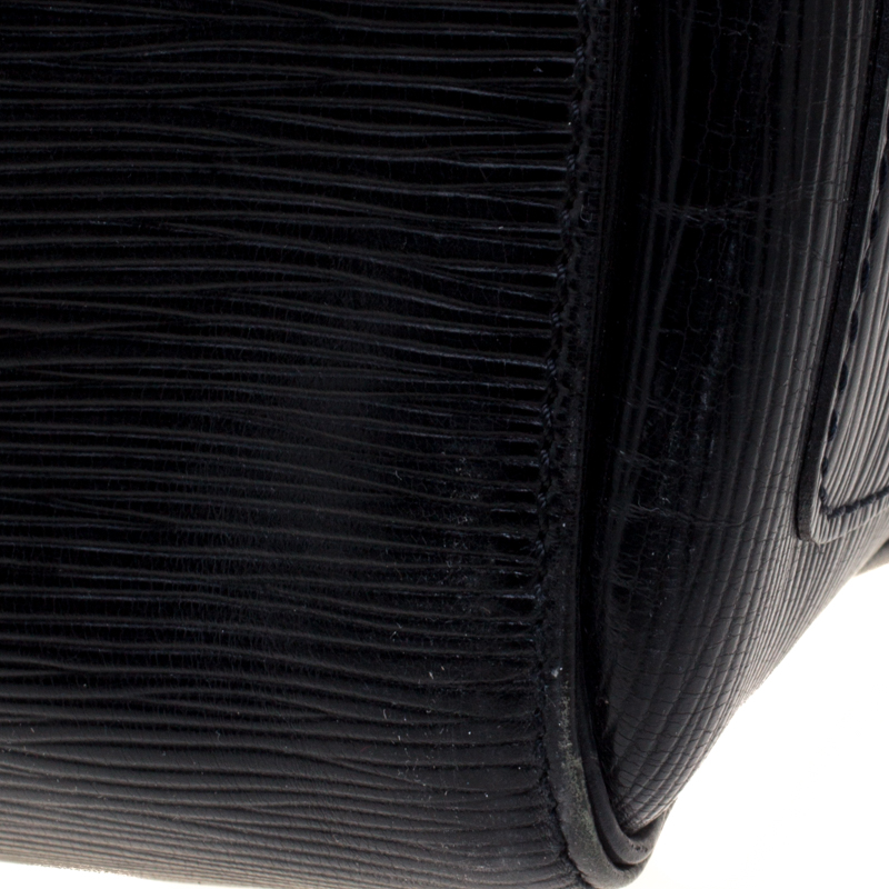Black Epi Louis Vuitton Keepall 55 Leather ref.719194 - Joli Closet