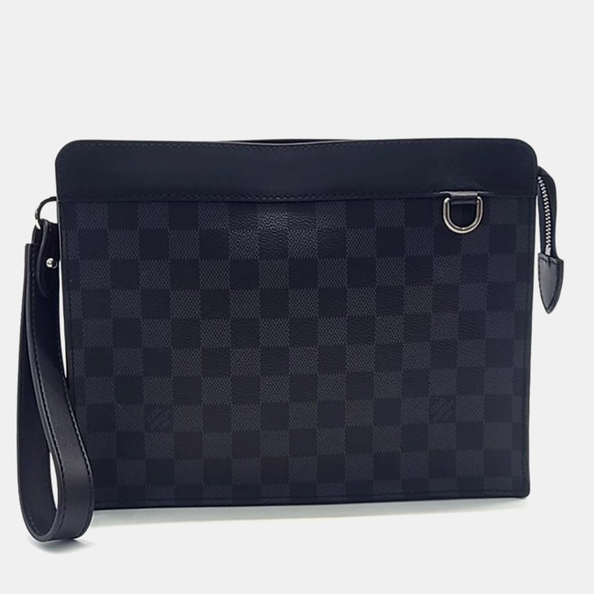 

Louis Vuitton Graphite New Pouch, Black