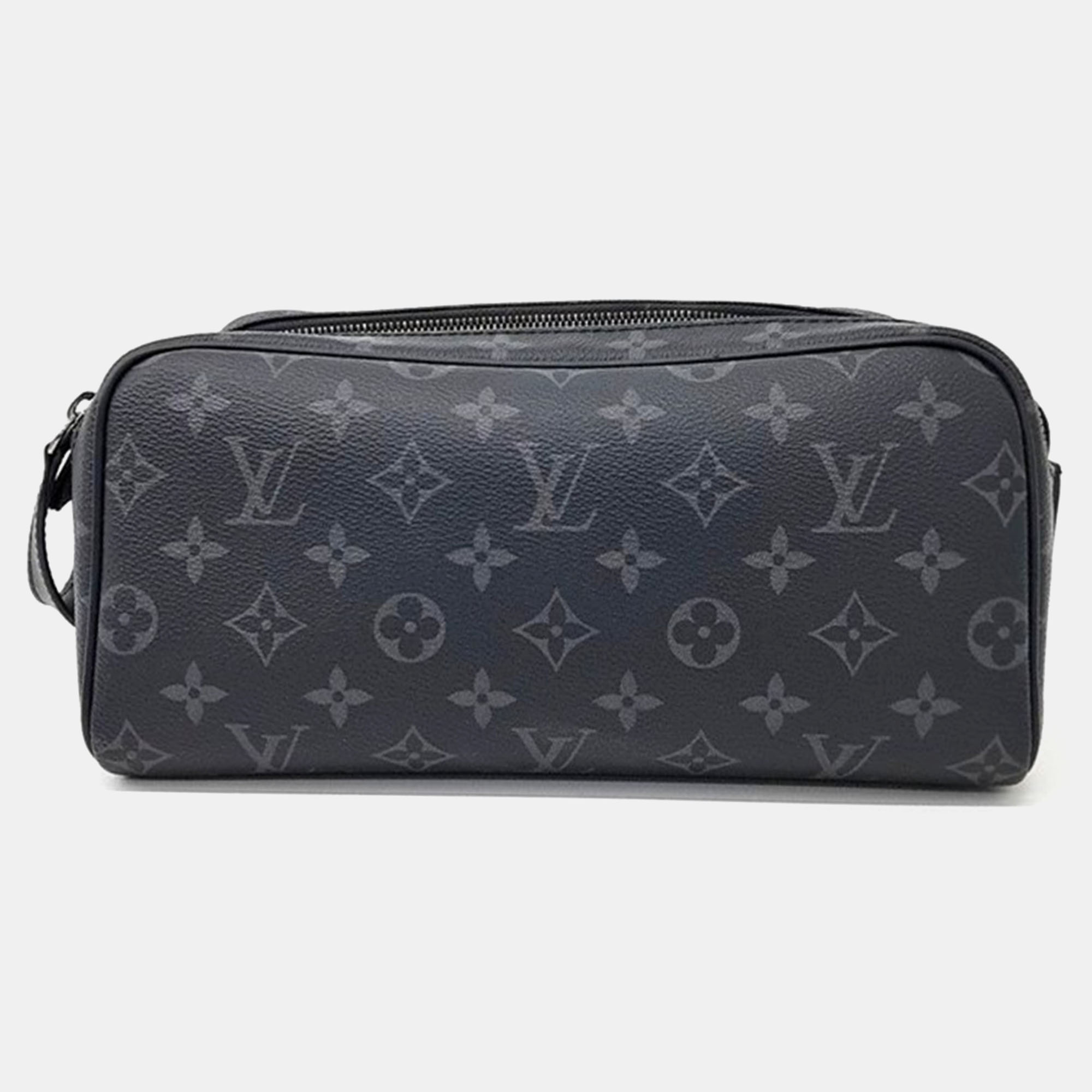 

Louis Vuitton Eclipse Toilet Dope Pouch, Black