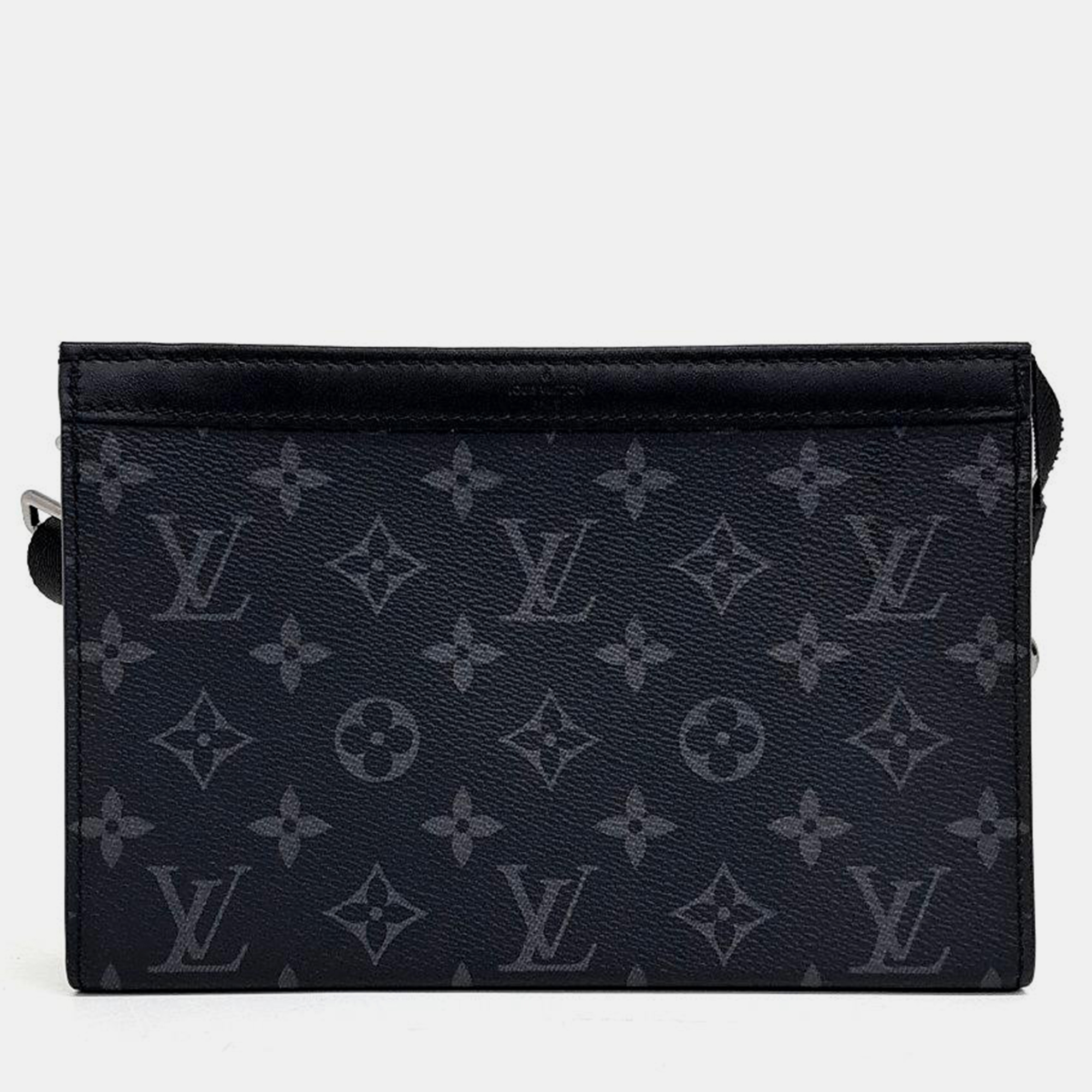 Pre-owned Louis Vuitton Eclipse Gaston Wearable Wallet In Black