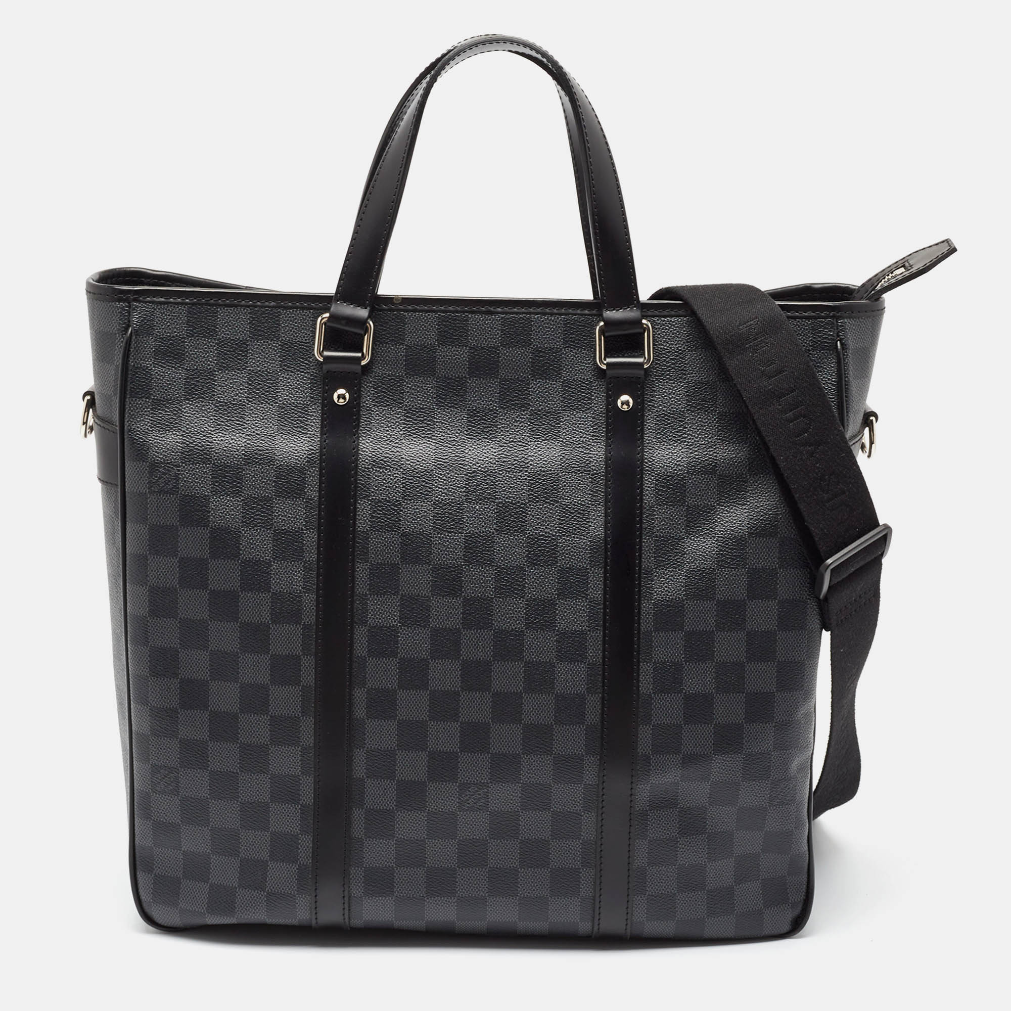 

Louis Vuitton Damier Graphite Canvas Tadao Bag, Black