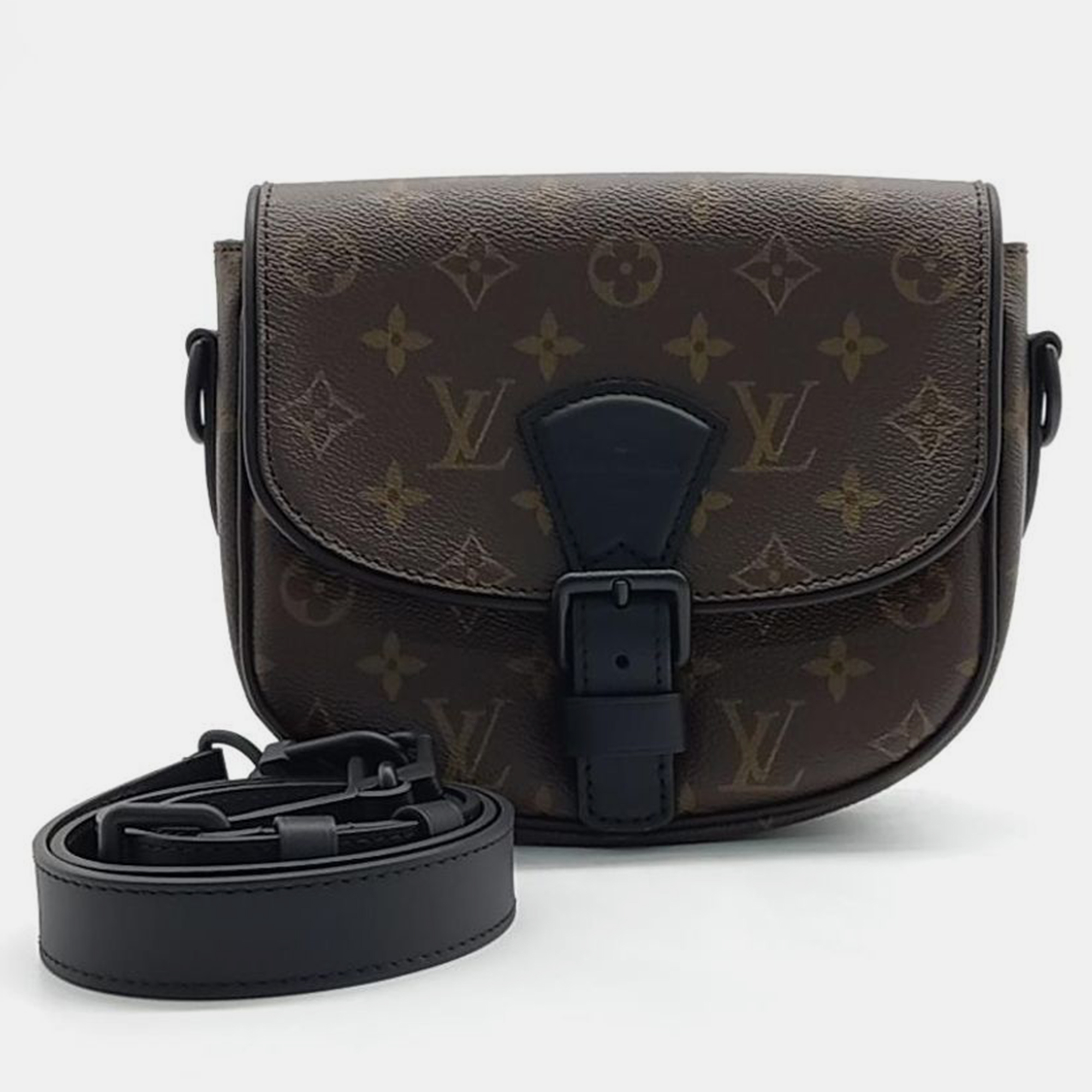 

Louis Vuitton Macassar Montsouris Messenger PM, Brown