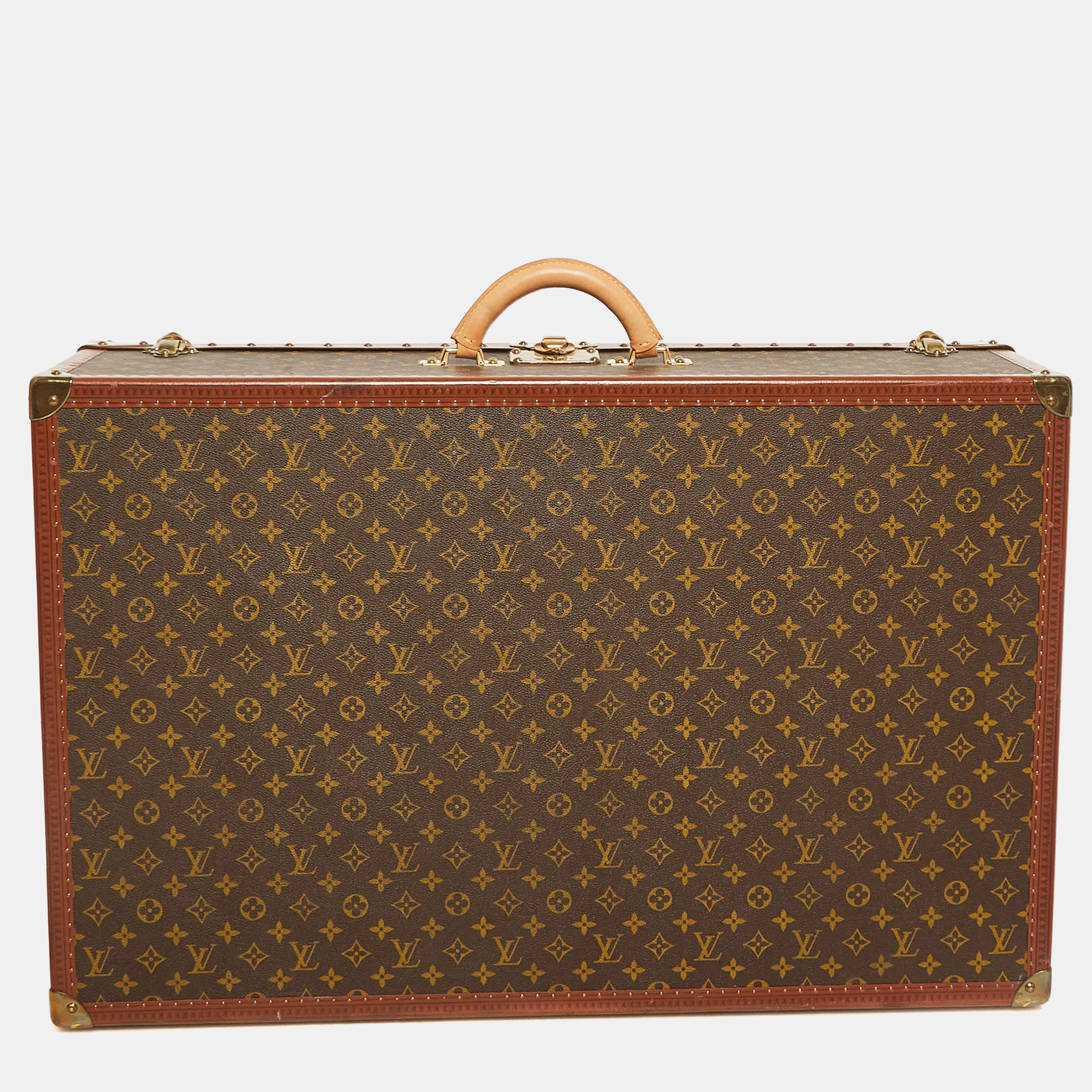 

Louis Vuitton Monogram Canvas Alzer 80 Suitcase, Brown