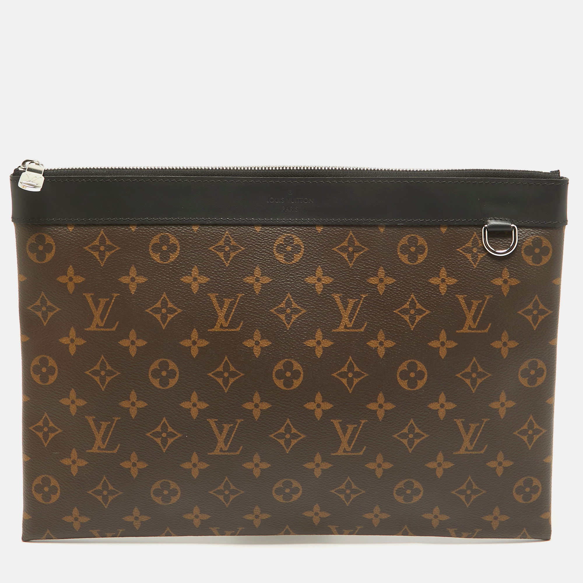 

Louis Vuitton Monogram Macassar Canvas Discovery GM Pochette, Brown