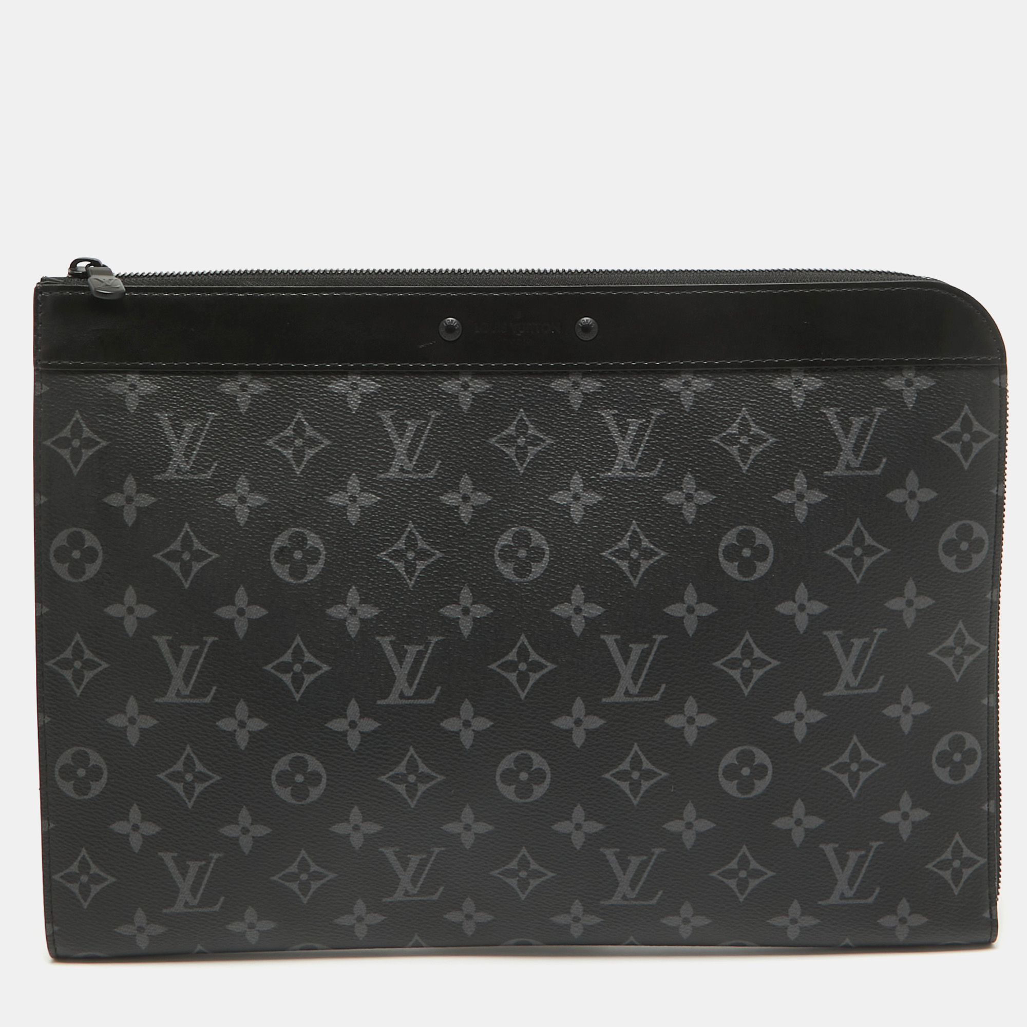 

Louis Vuitton Monogram Eclipse Canvas Pochette Jour NM, Black