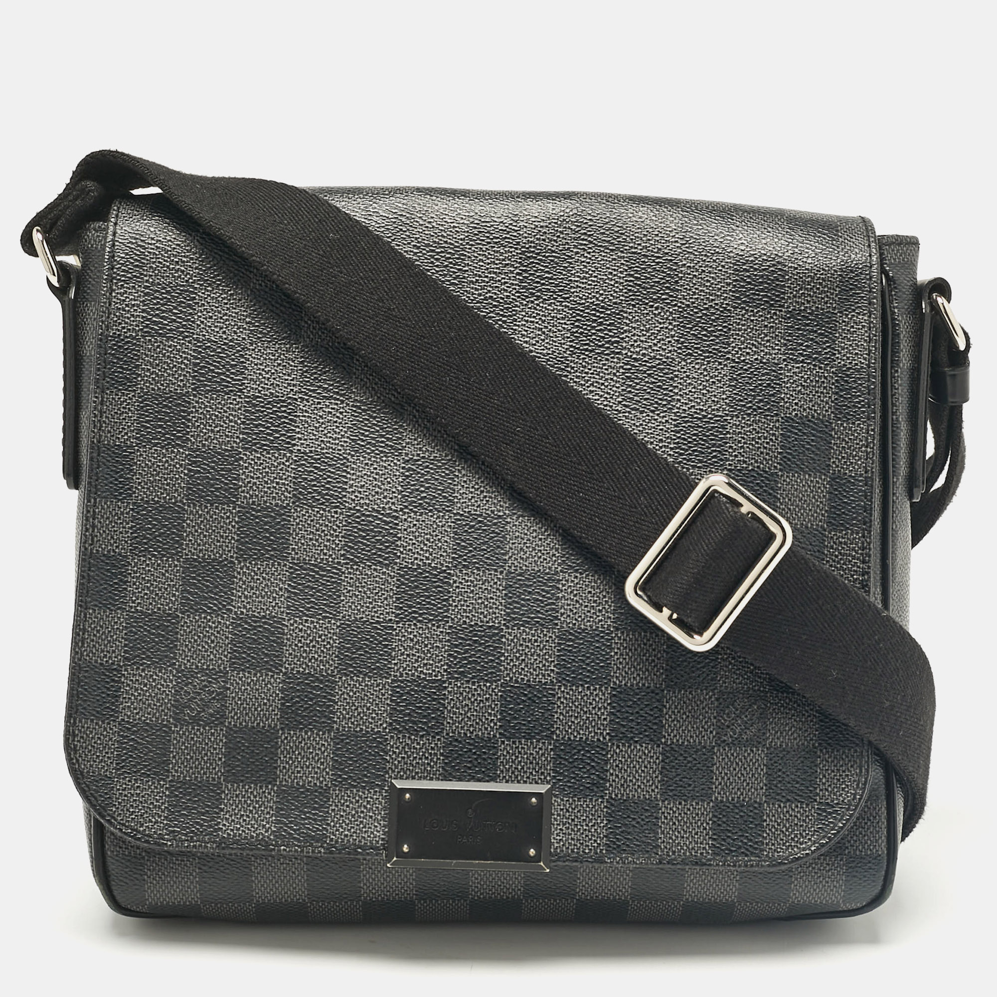 

Louis Vuitton Damier Graphite Canvas District PM Bag, Grey