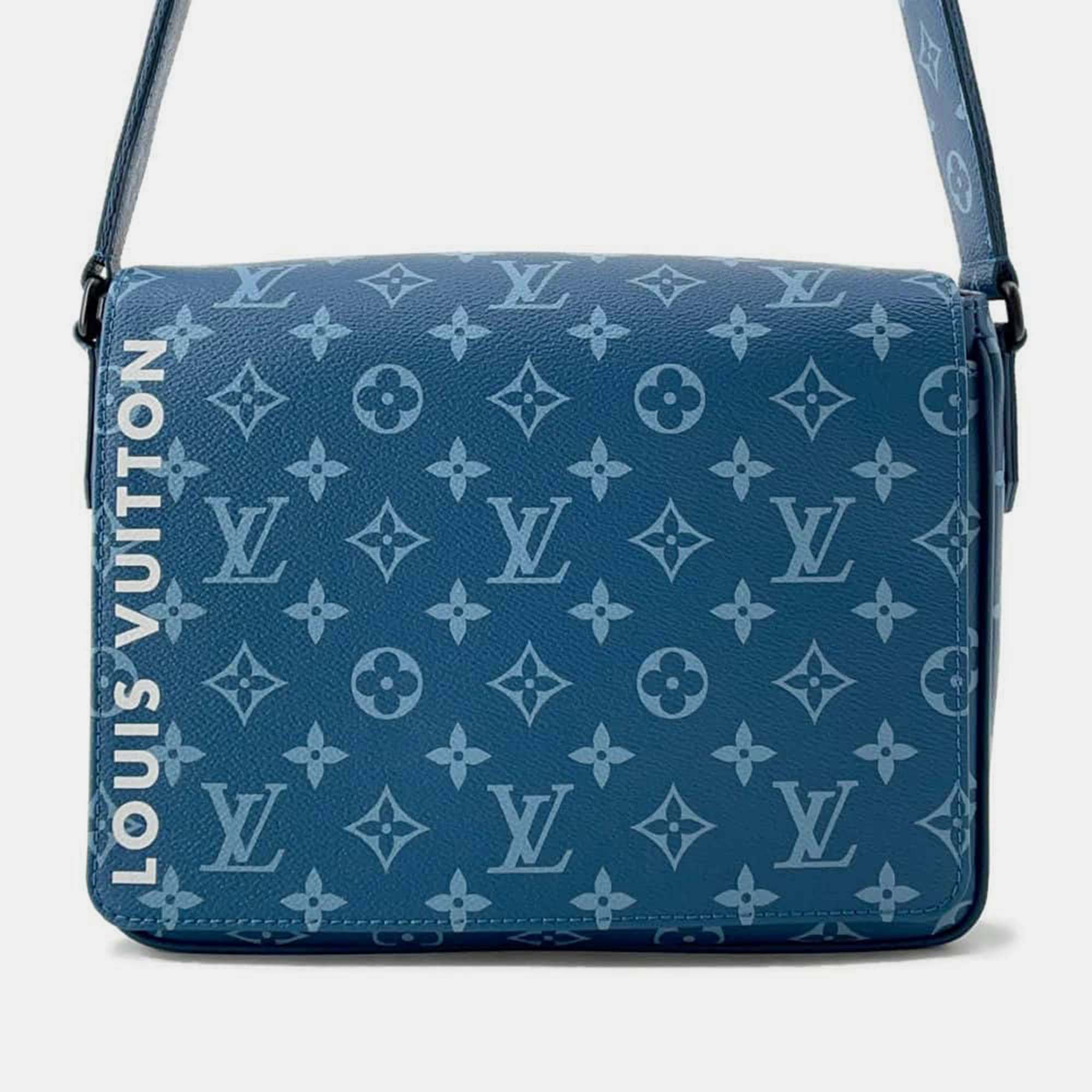 

Louis Vuitton Blue Monogram District Bag PM