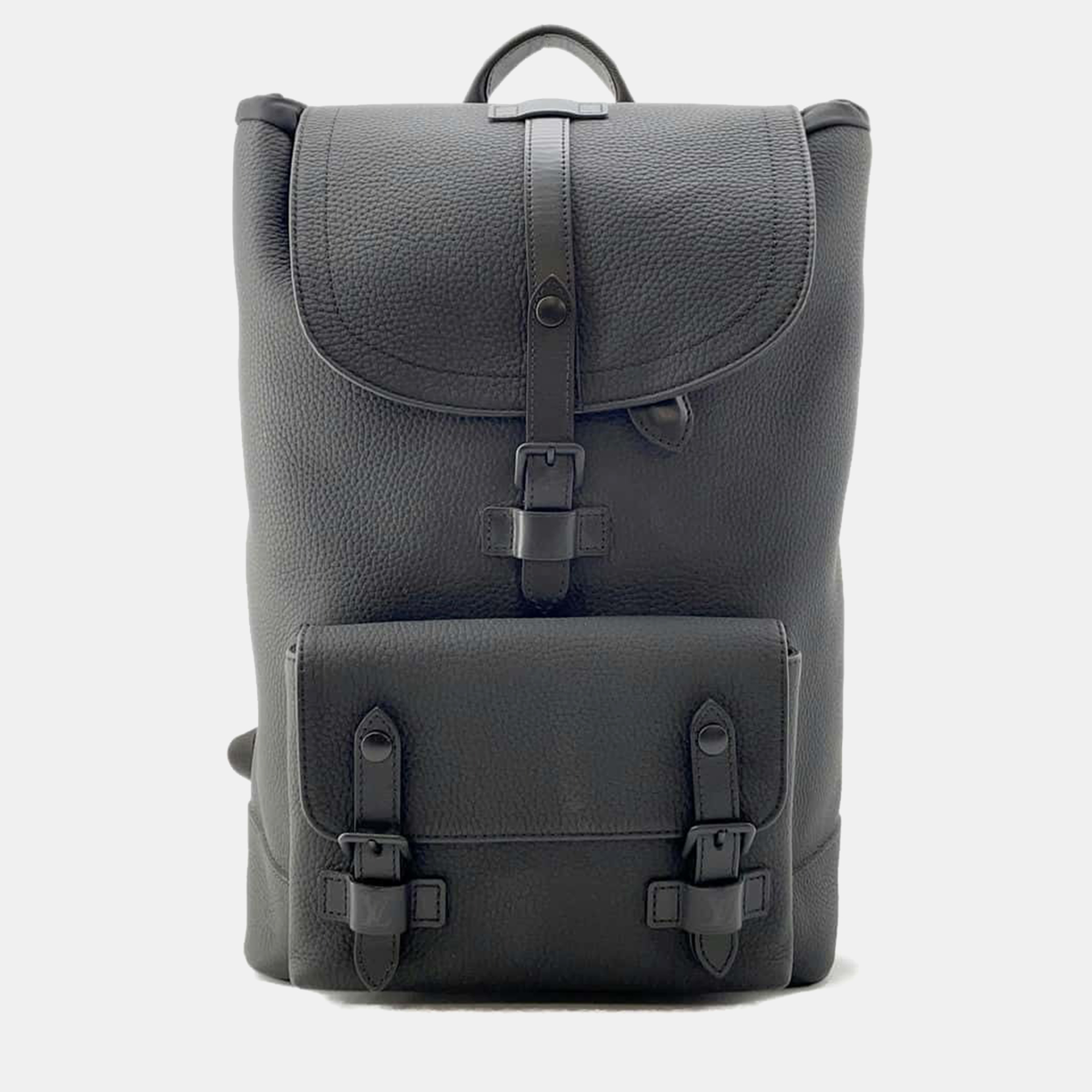 

Louis Vuitton Noir Taurillon Leather Christopher Slim Backpack, Black