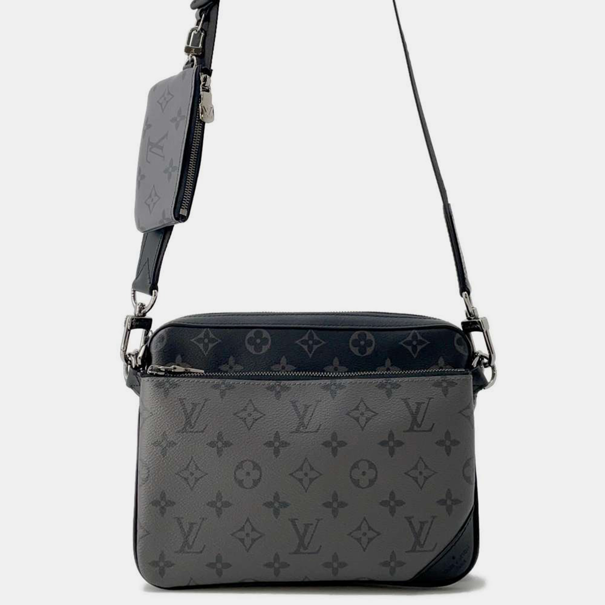 

Louis Vuitton Noir Monogram Eclipse Monogram Eclipse Reverse Trio Messenger Bag, Black