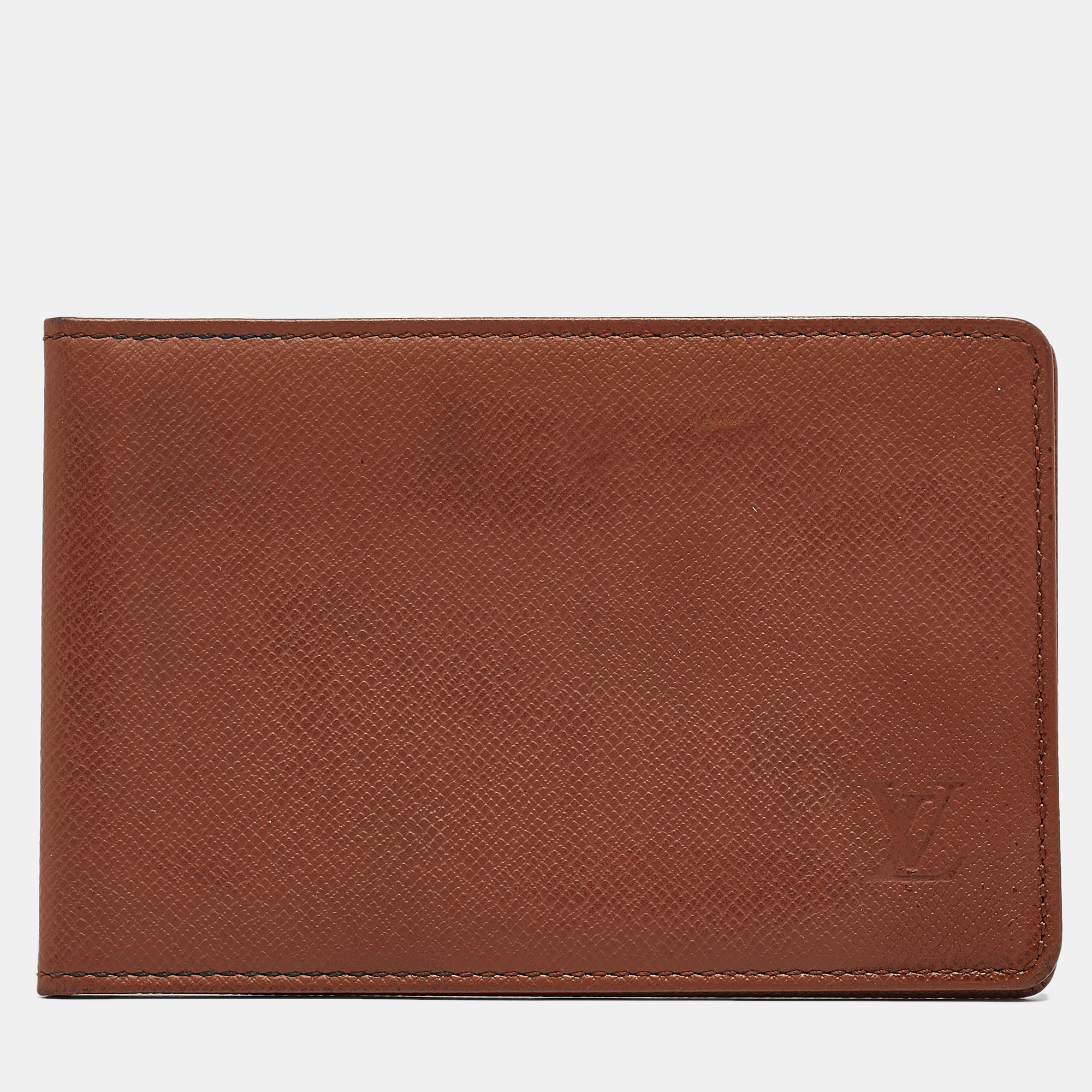 

Louis Vuitton Brown Taiga Leather ID Card Holder