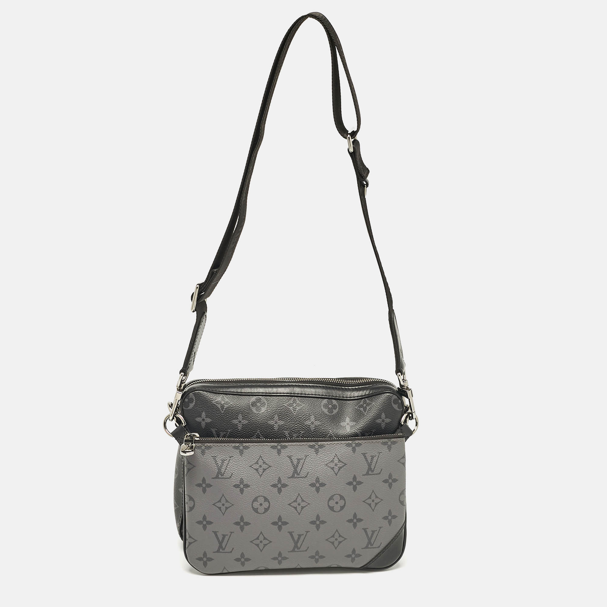 

Louis Vuitton Monogram Eclipse Reverse Canvas Trio Messenger Bag, Black