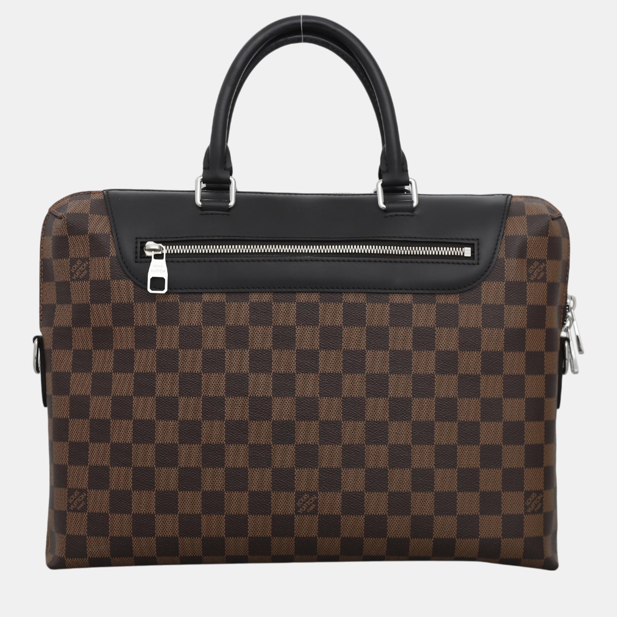 

Louis Vuitton Damier Ebene Porte-Documents Jour NM Bag, Brown