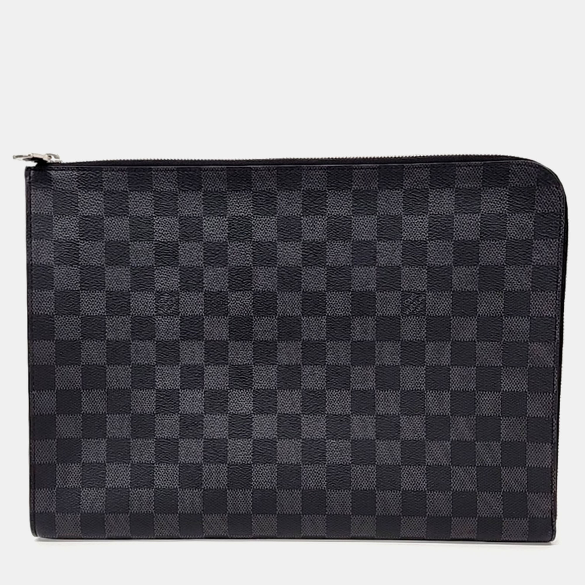 

Louis Vuitton Graphite Pochette Jour GM, Black