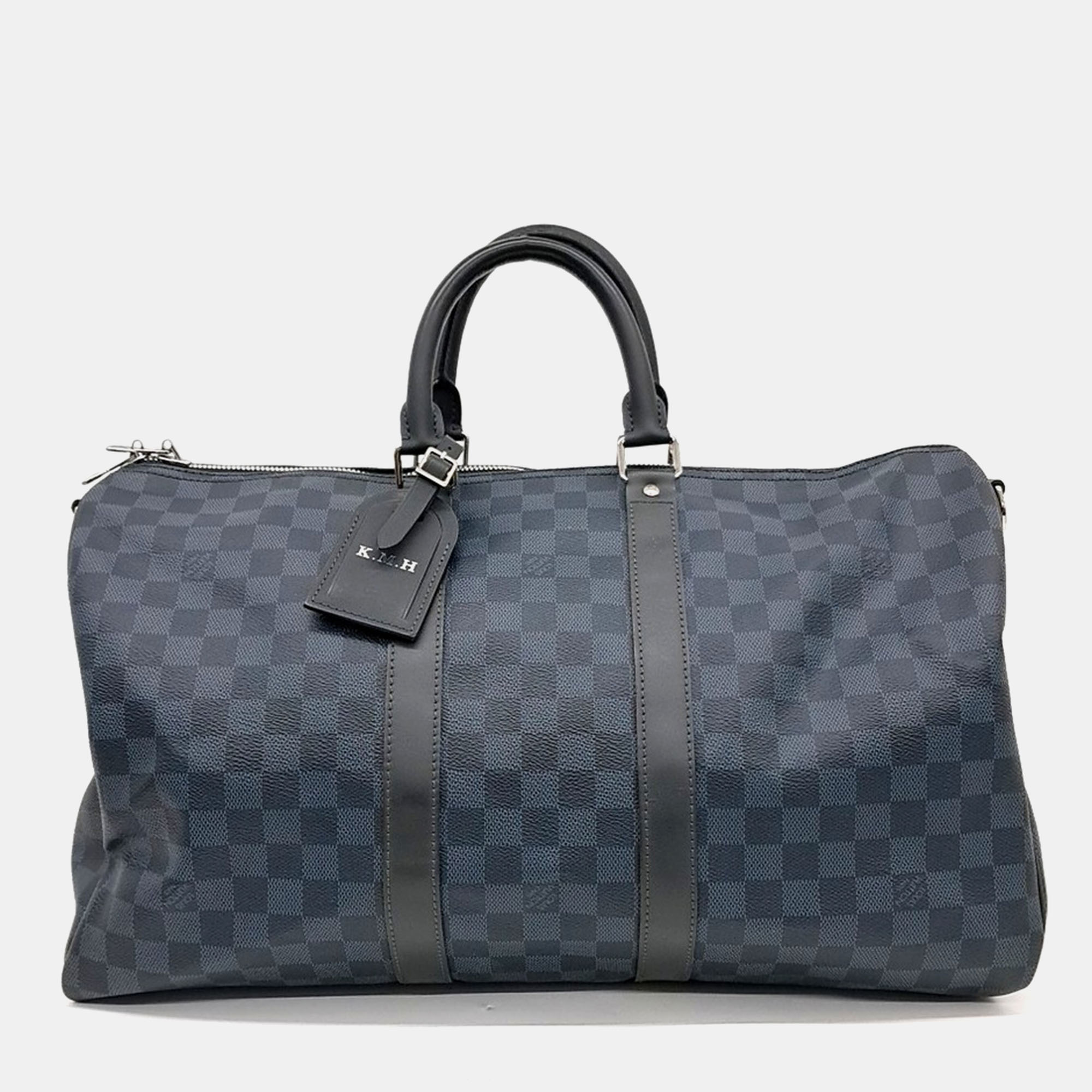 

Louis Vuitton Graphite Bandouliere Keepall 45 bag, Black