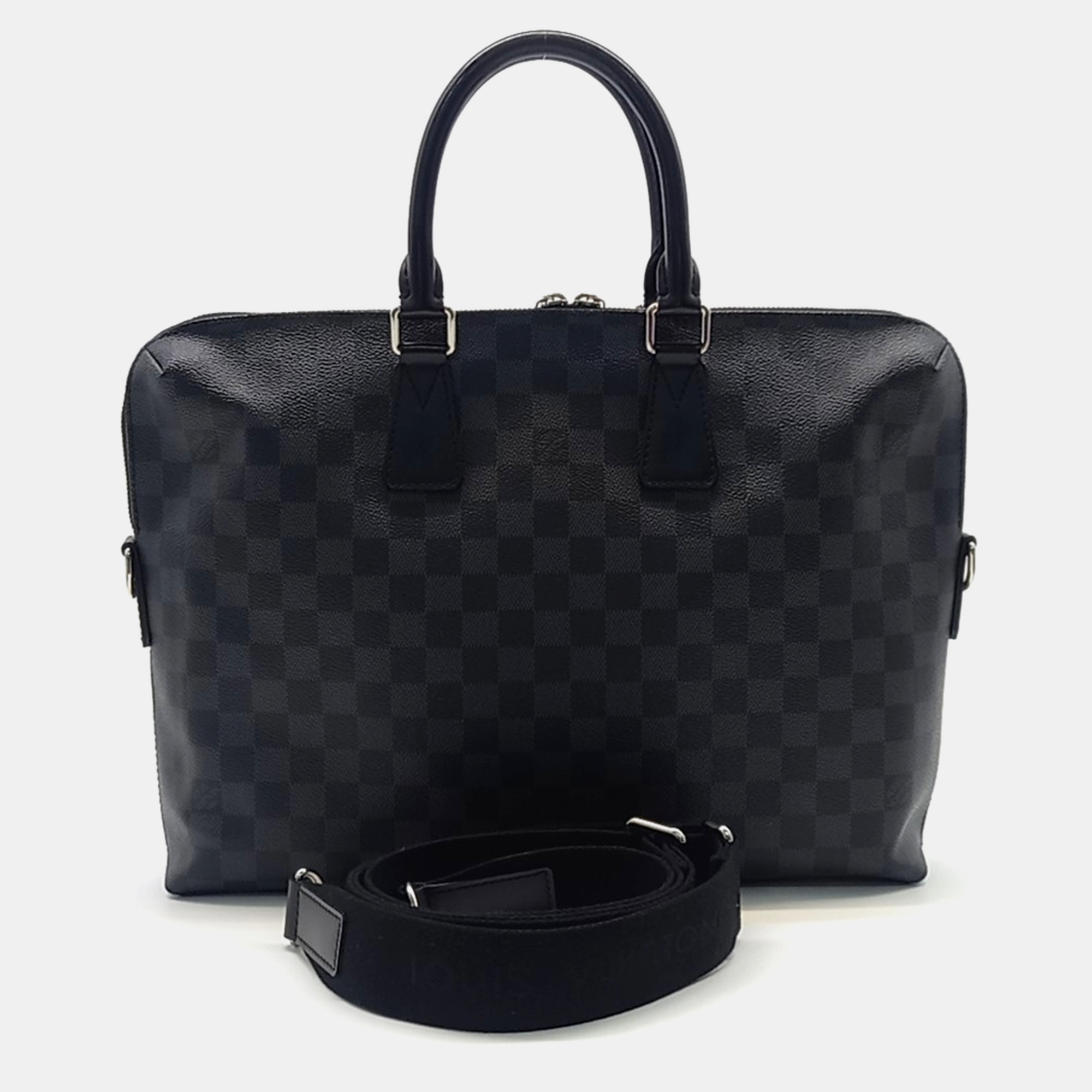 

Louis Vuitton Graphite Forte Document bag, Black