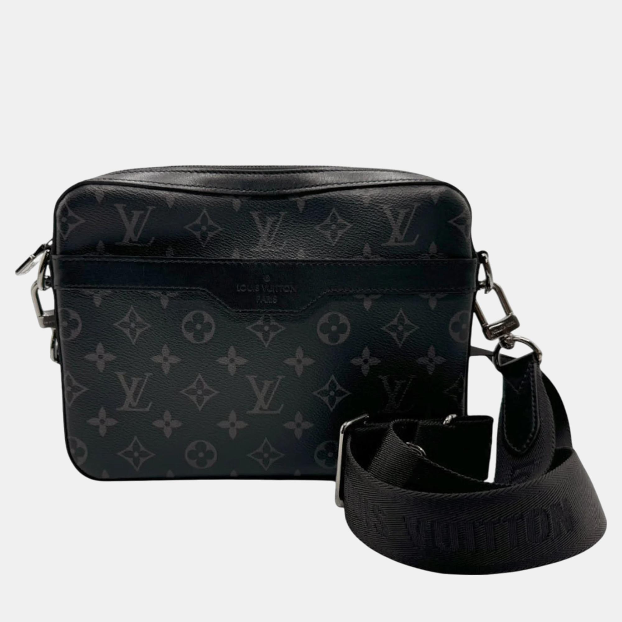 Pre-owned Louis Vuitton Monogram Eclipse Reverse Trio Black Shoulder Bag