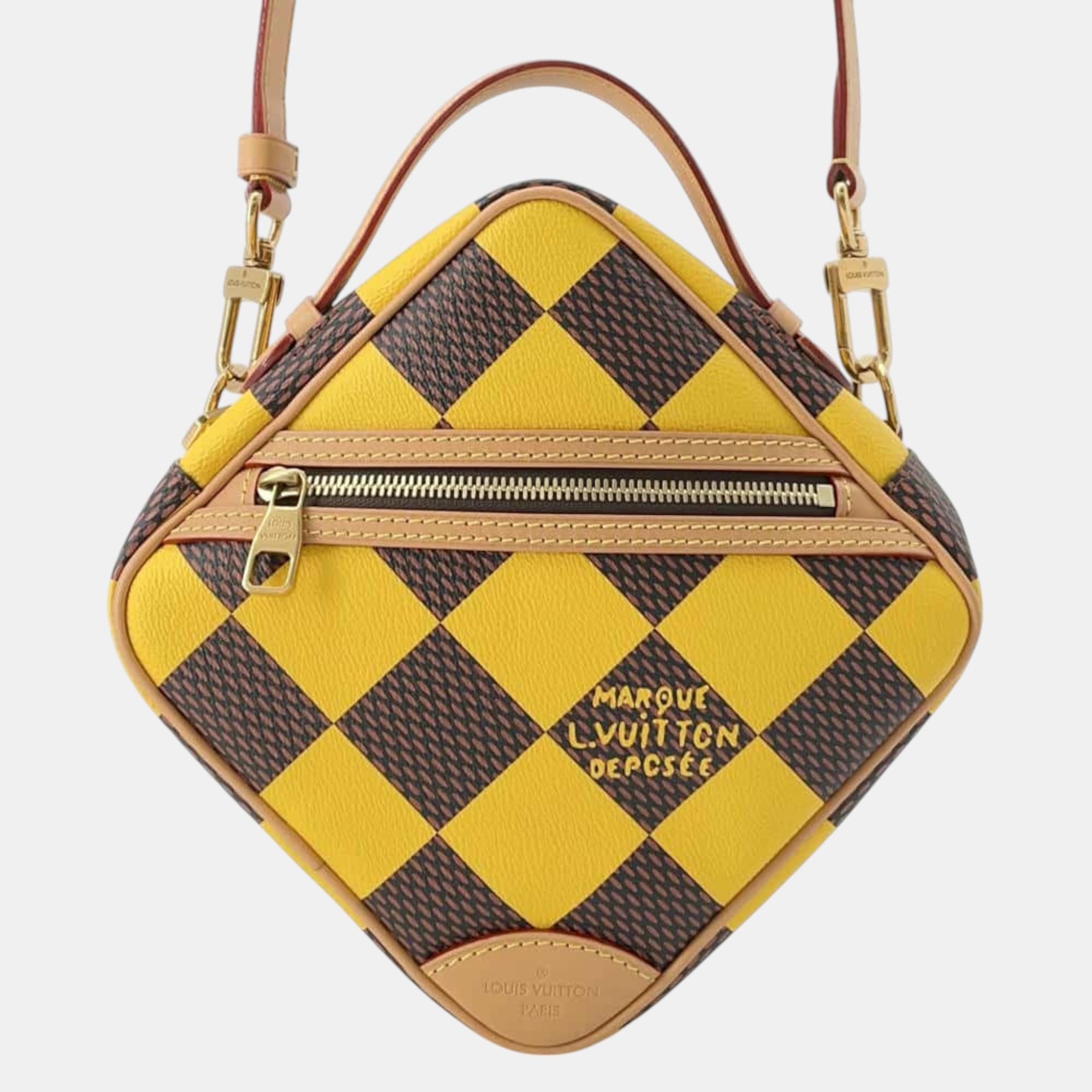 

Louis Vuitton Yellow Damier Pop Canvas Chess Messenger