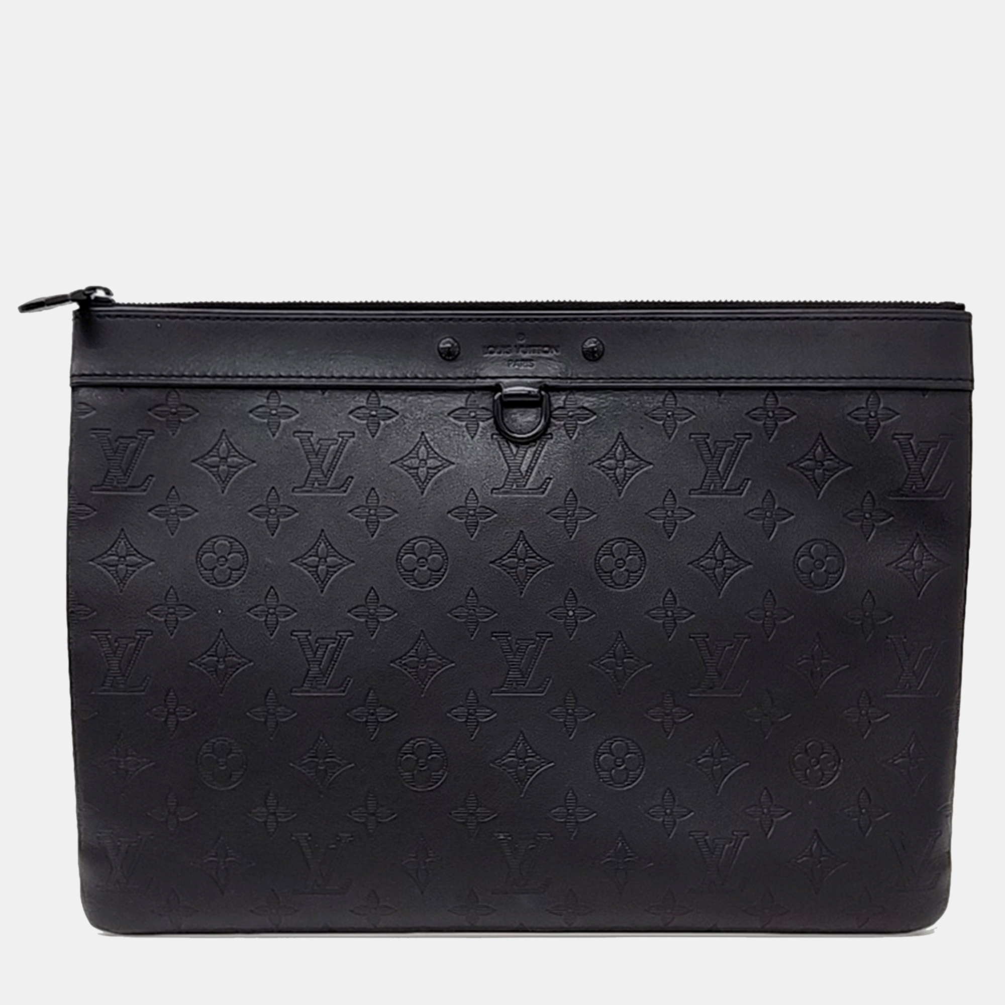 

Louis Vuitton Shadow Discovery Pochette Clutch, Black