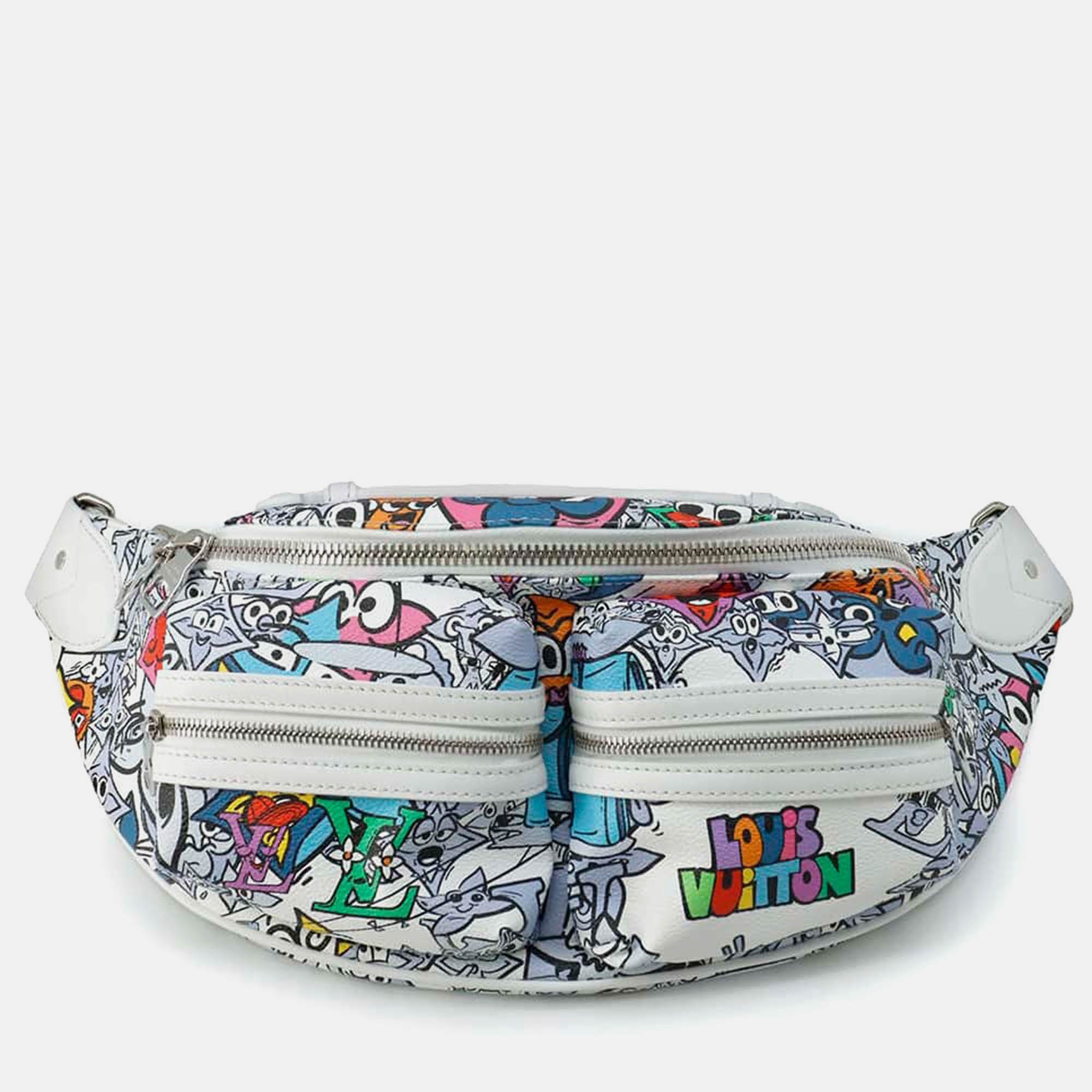 

Louis Vuitton White/Multicolor Monogram Comic multi-pocket Bumbag