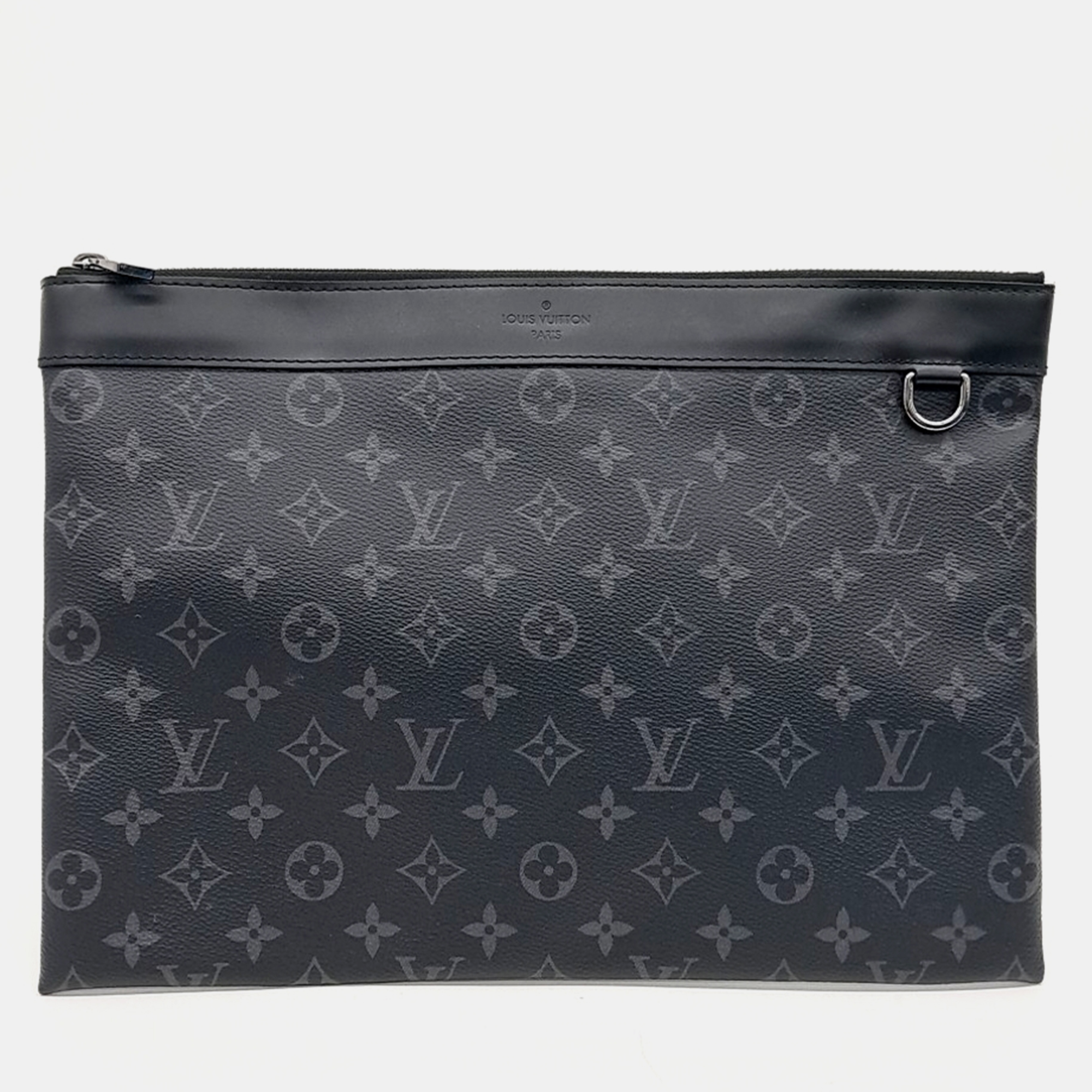 

Louis Vuitton Black Coated Canvas Eclipse Pochette Clutch bag