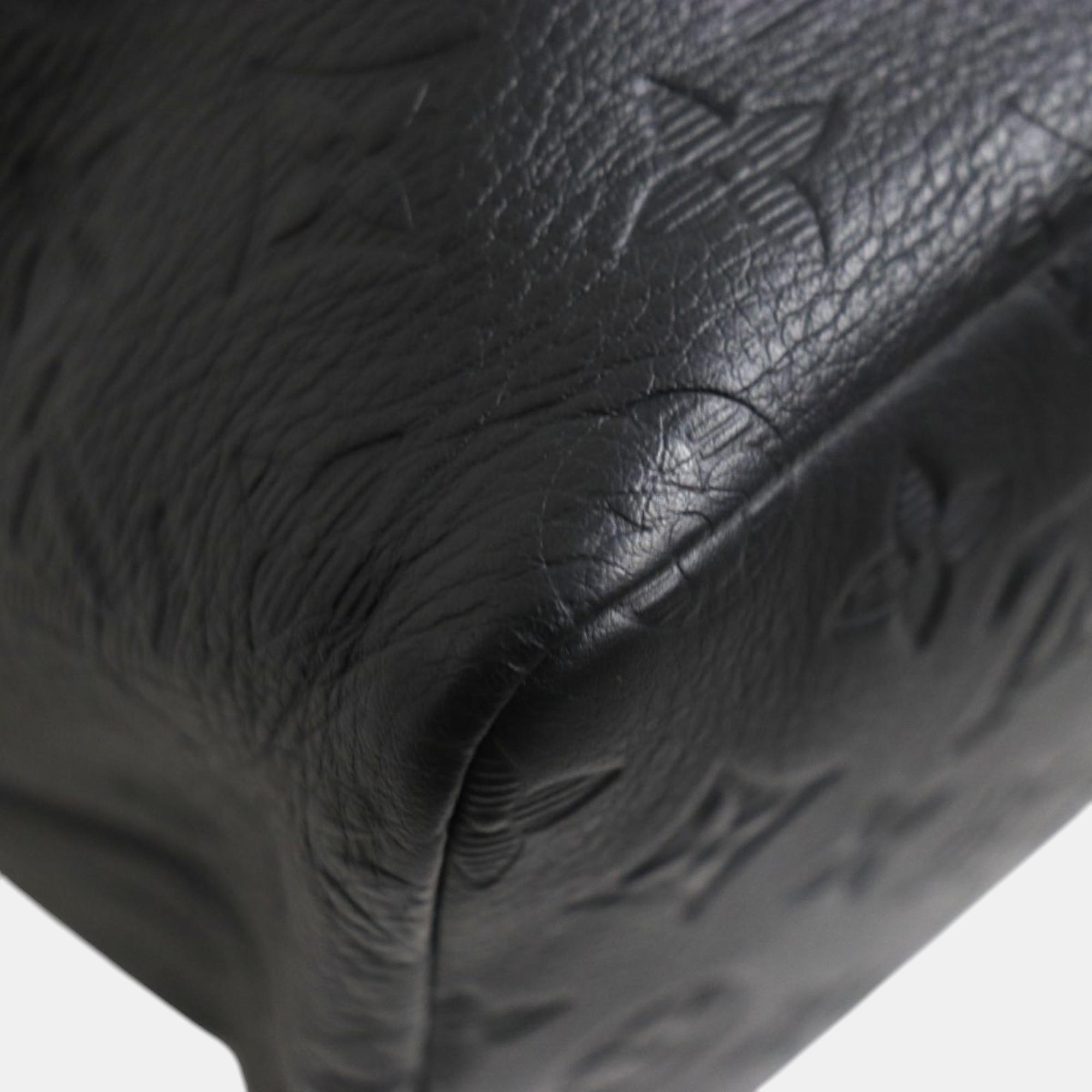Louis Vuitton Black Leather Monogram Shadow Helmet Bag 7