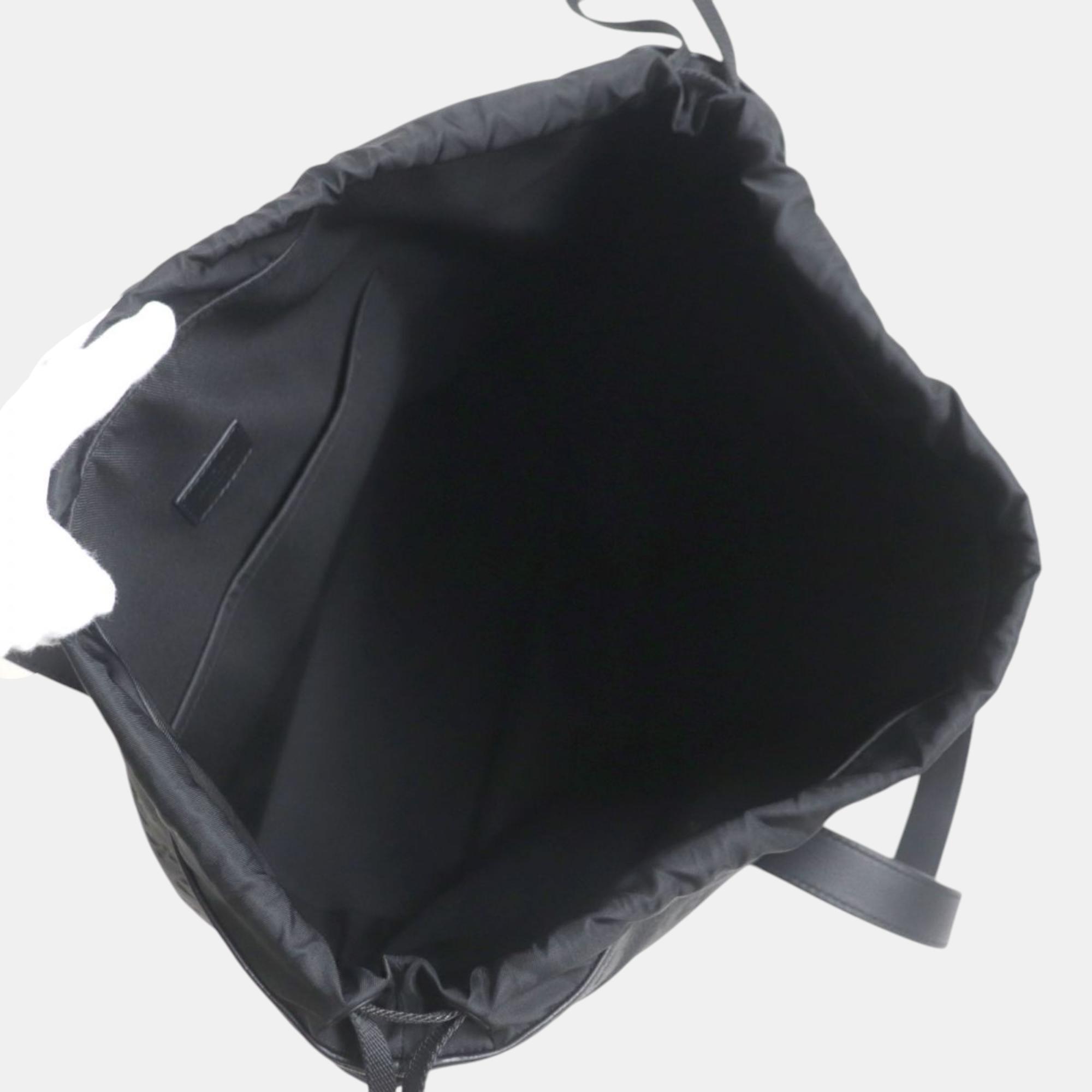Louis Vuitton Black Leather Monogram Shadow Helmet Bag 5
