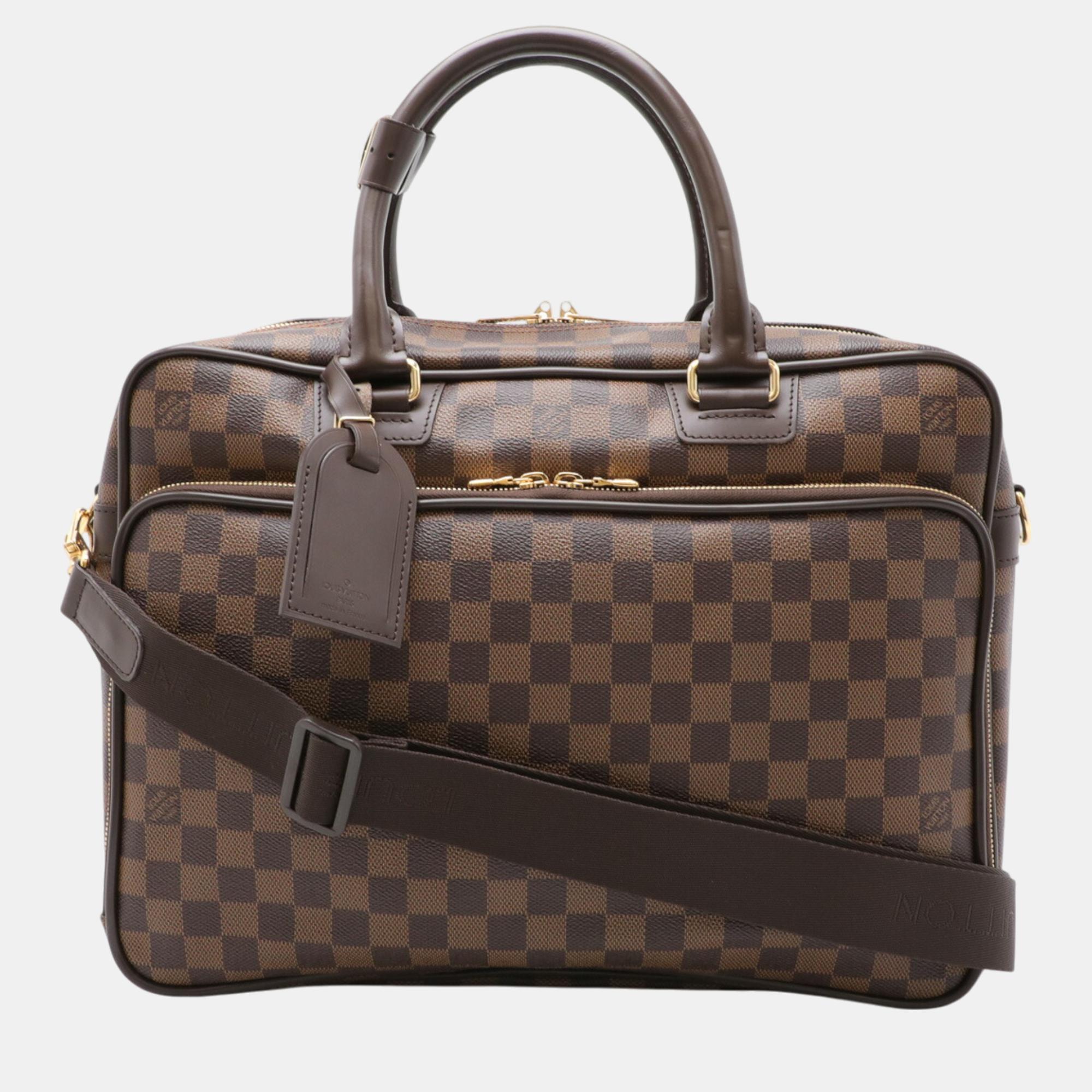 

Louis Vuitton Canvas Damier Icare Business Bag, Brown