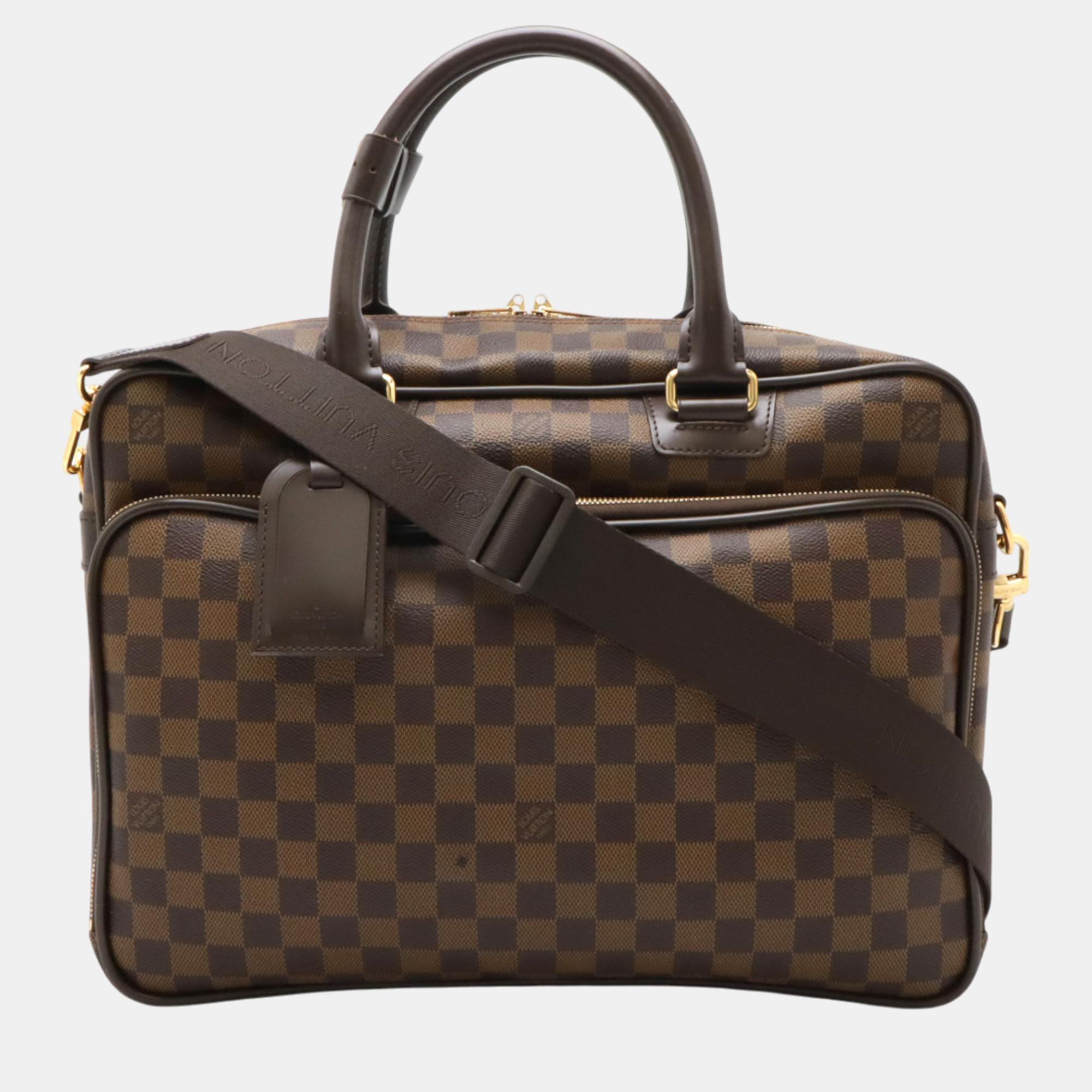 

Louis Vuitton Canvas Damier Icare Business Bag, Brown