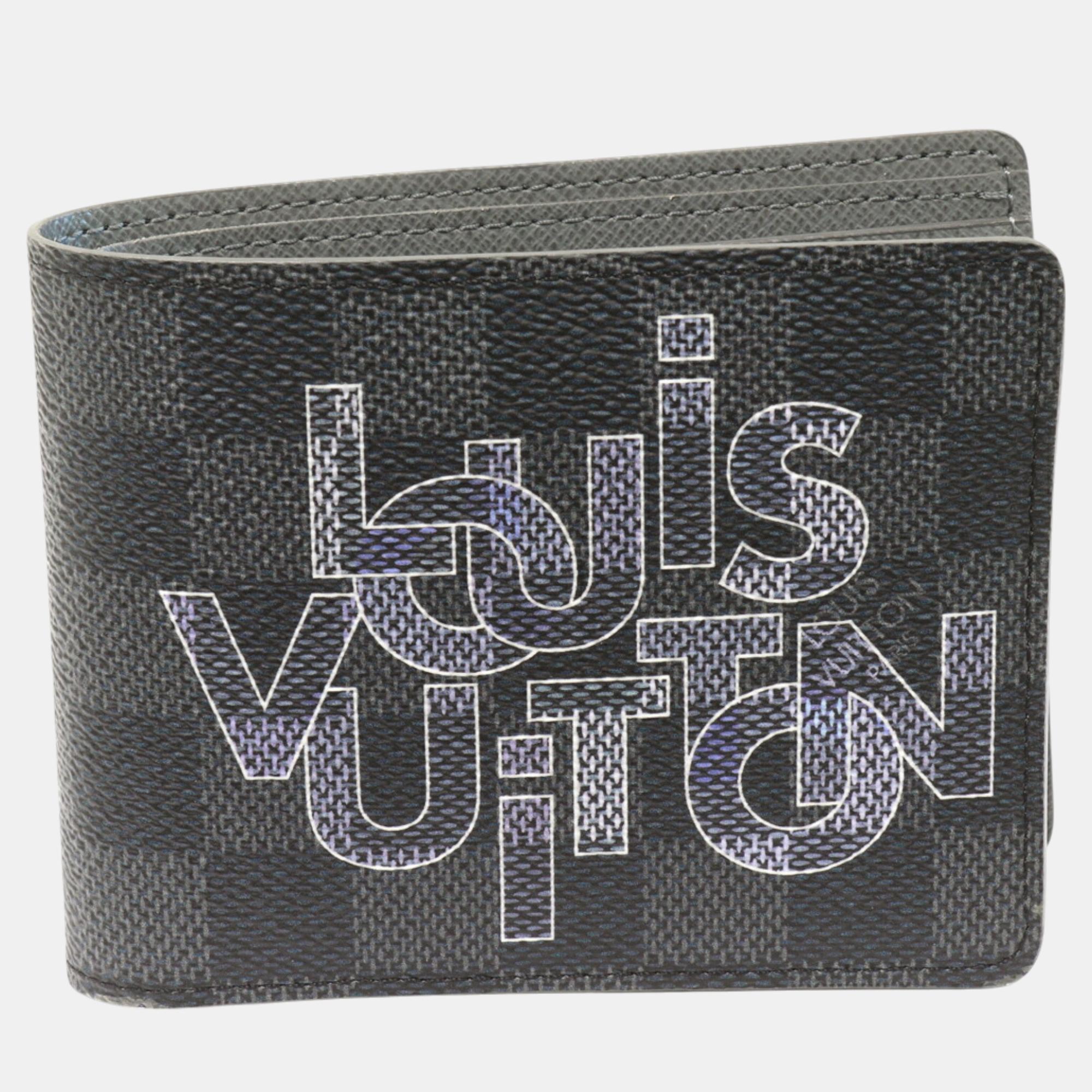 

Louis Vuitton Grey Canvas Damier Graphite Wallet