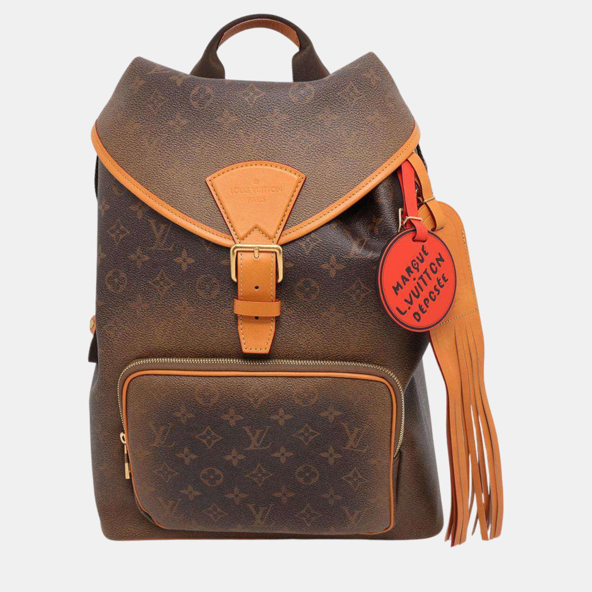 

Louis Vuitton Brown Monogram Dust Canvas Montsouris Backpack