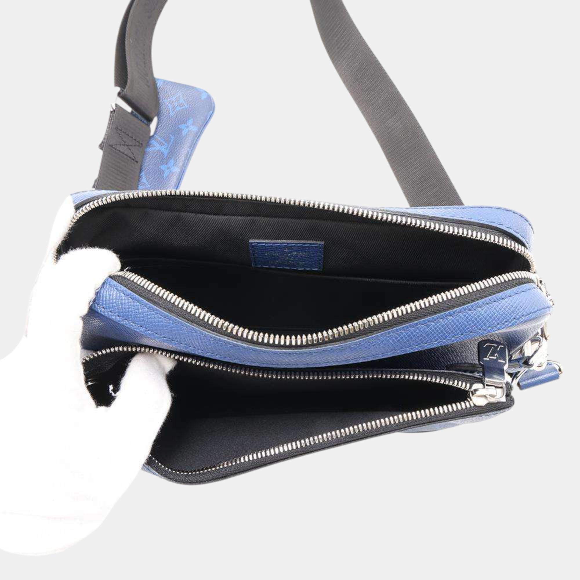 Louis Vuitton Cobalt Taigarama Monogram Trio Messenger bag 