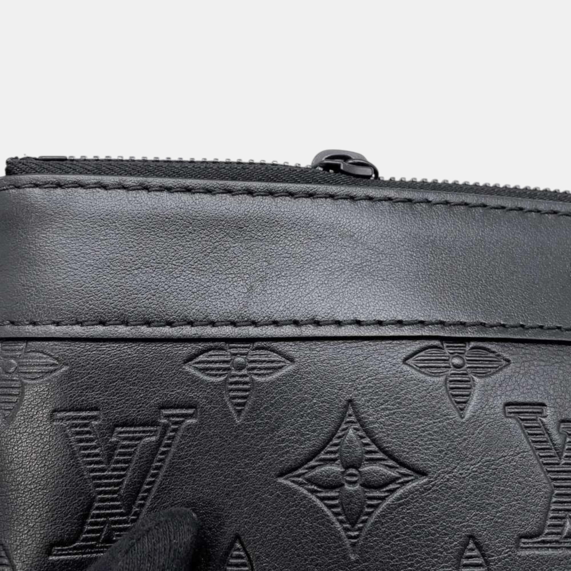Louis Vuitton Noir Monogram Shadow Pochette To Go bag 