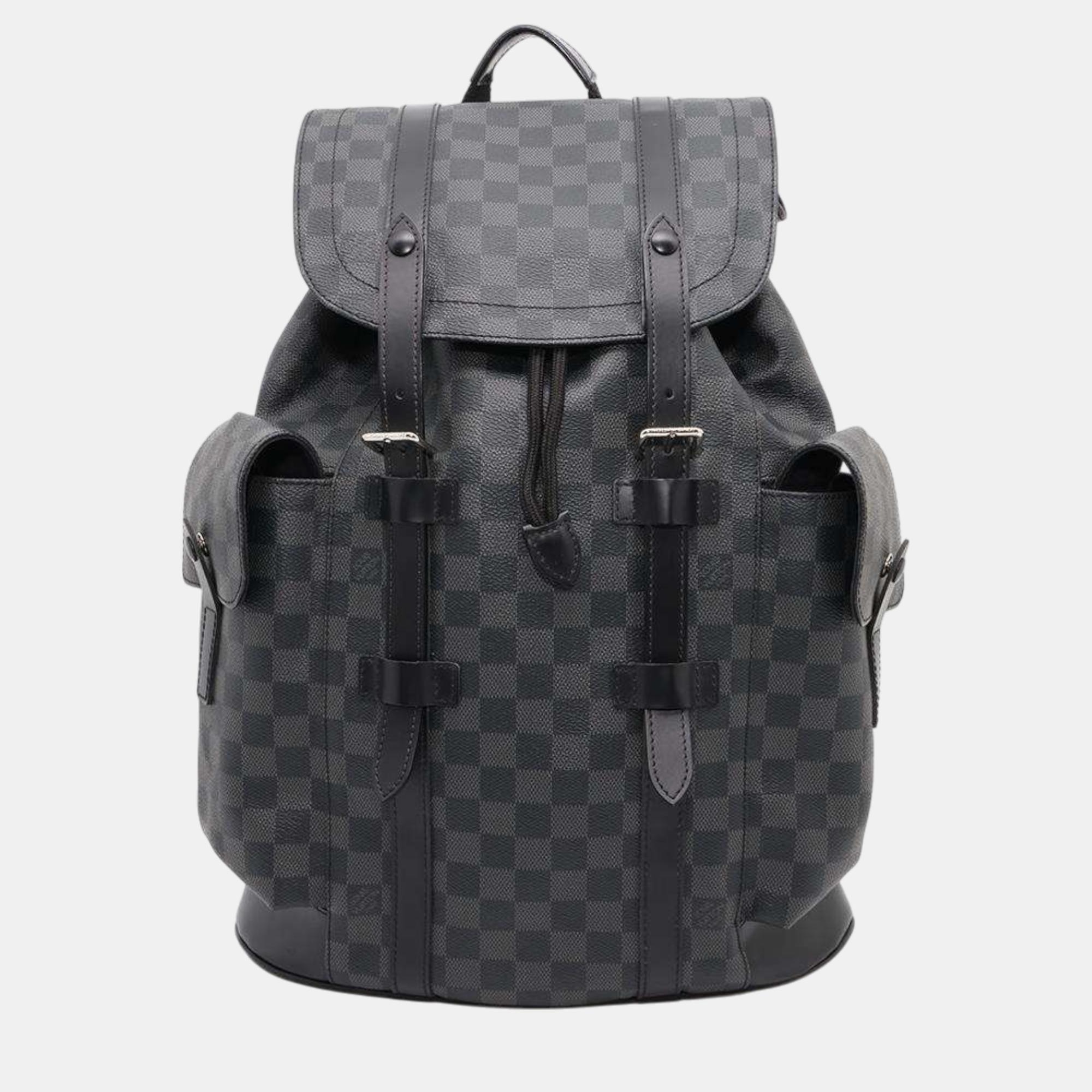 

Louis Vuitton Noir Damier Graphite Christopher bag Size Mm, Black