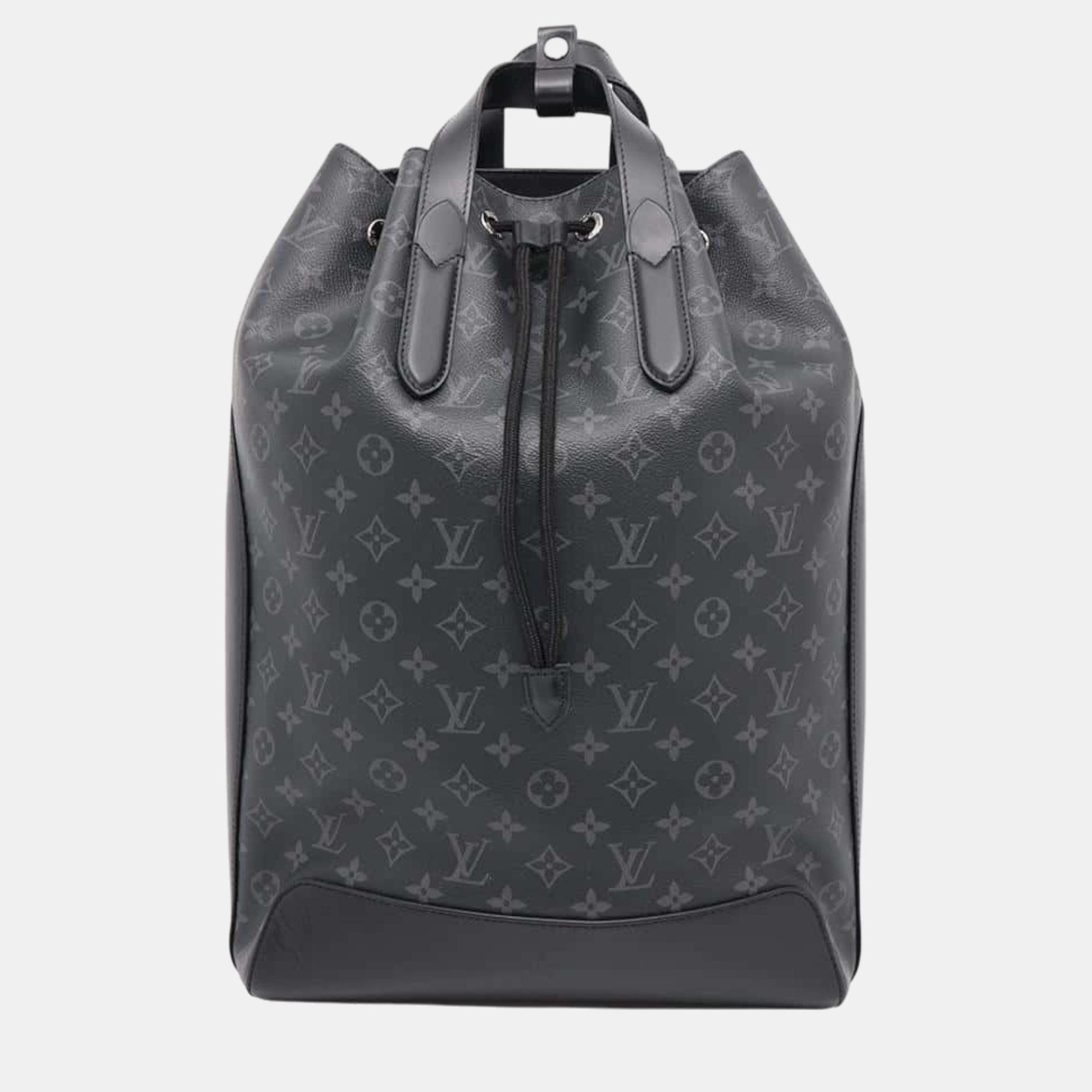 

Louis Vuitton Noir Monogram Eclipse Explorer Backpack, Black