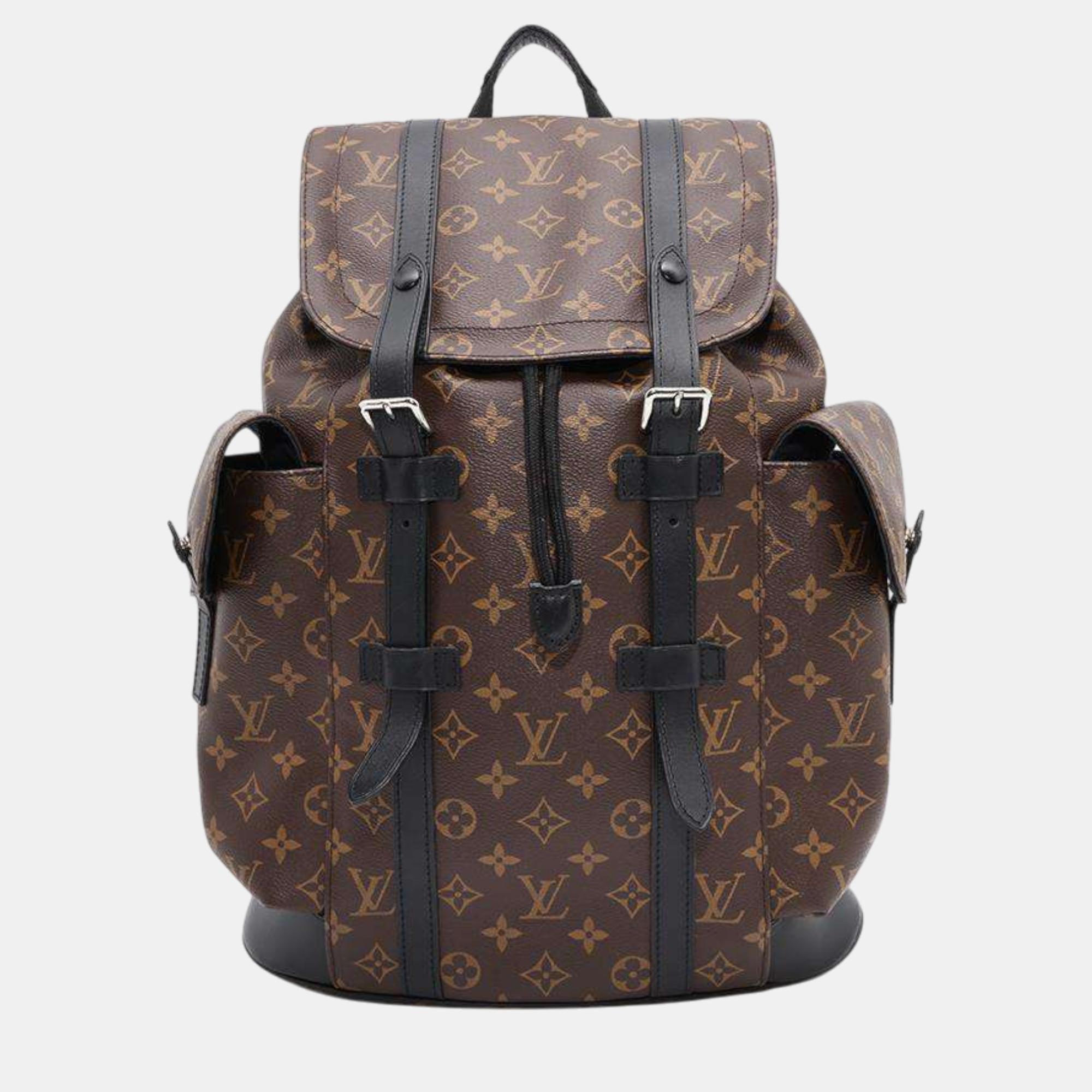 

Louis Vuitton Brown Monogram Canvas Macassar MM Backpack