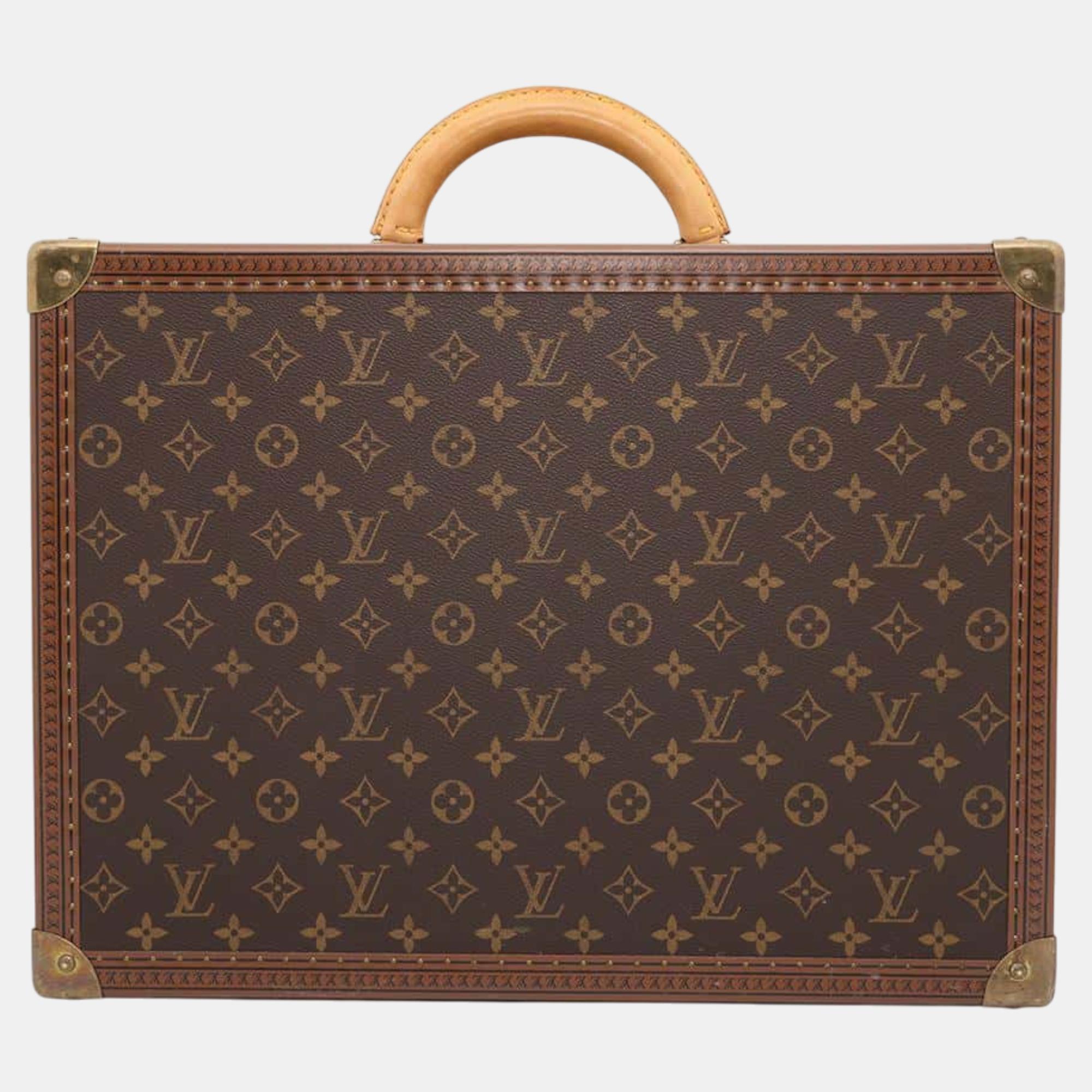 

Louis Vuitton Brown Monogram President 45 Briefcase Bag