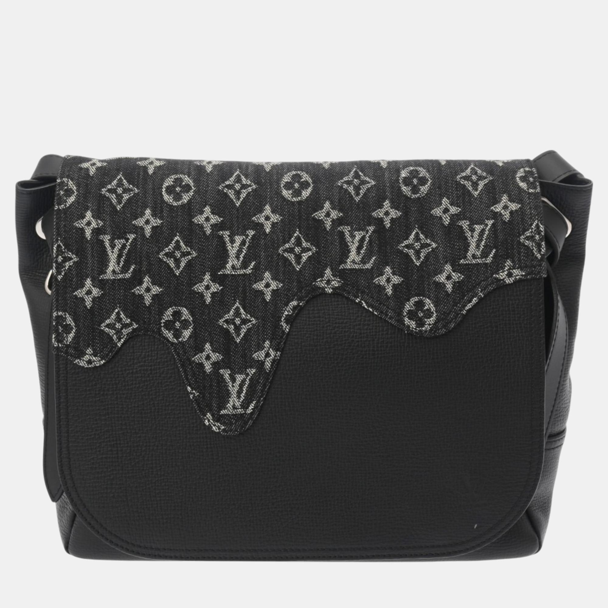 

Louis Vuitton Monogram Drip Busa Black Denim Canvas/Calf Shoulder Bag