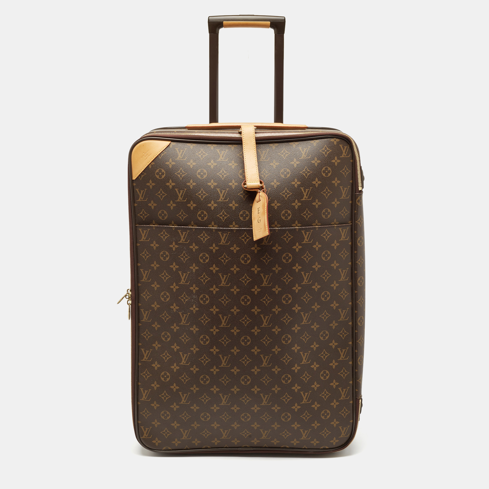 

Louis Vuitton Monogram Canvas Business Pegase Legere 65 Luggage, Brown