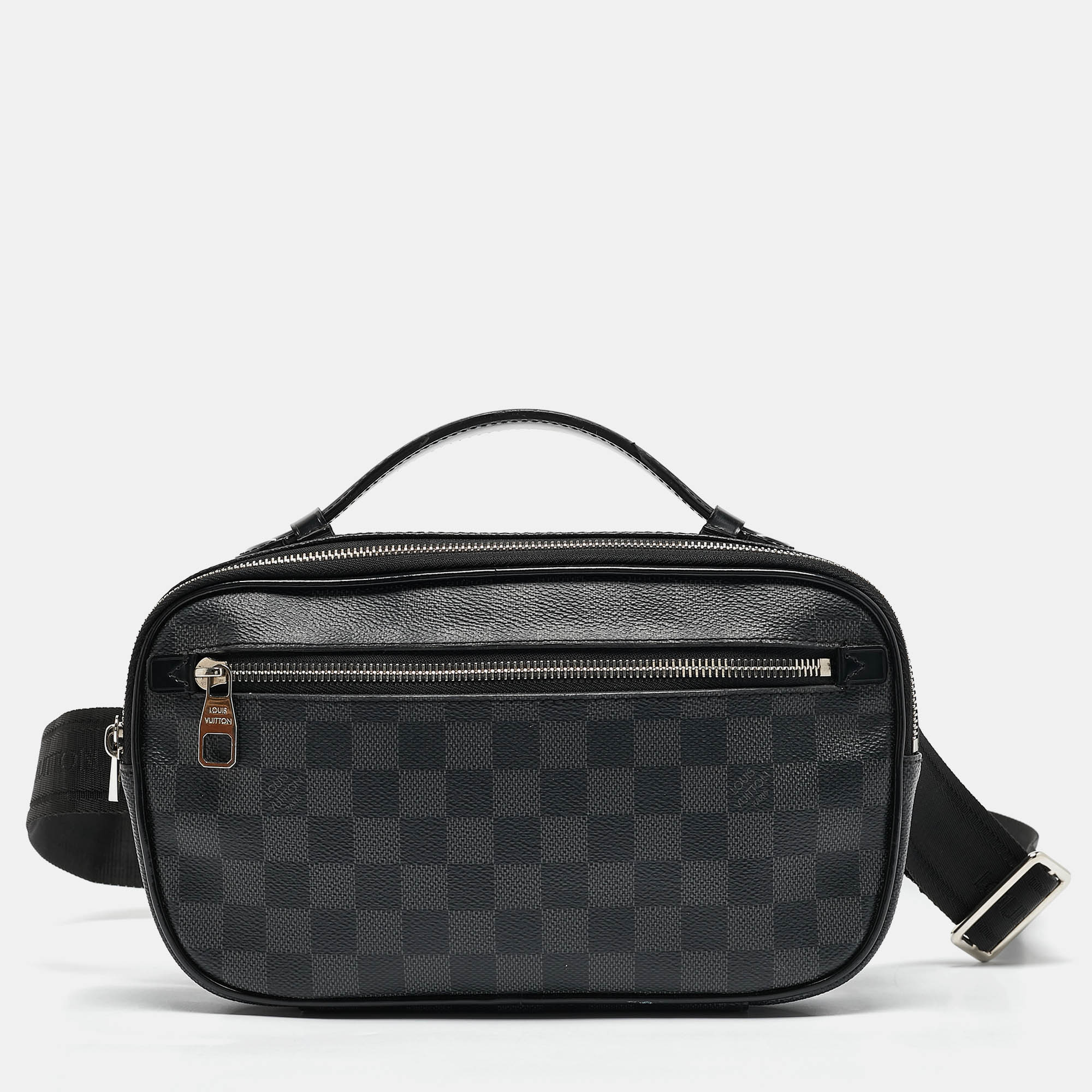 

Louis Vuitton Damier Graphite Canvas Ambrel Bag, Black